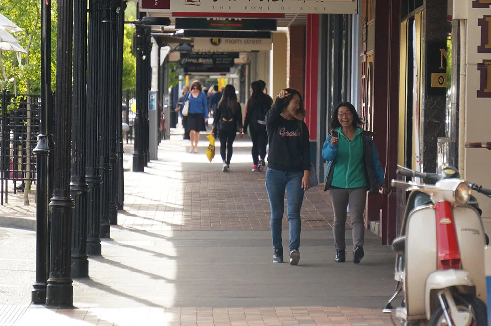 Strolling on Hardy Street