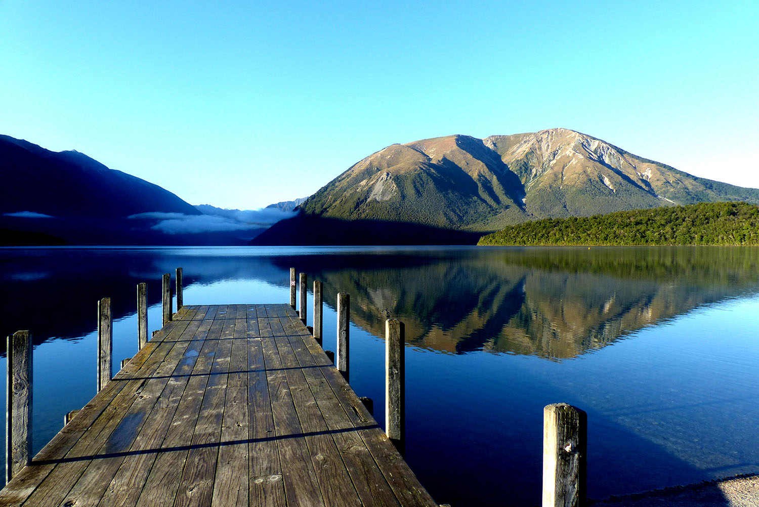 The jetty at the Nelson Lakes