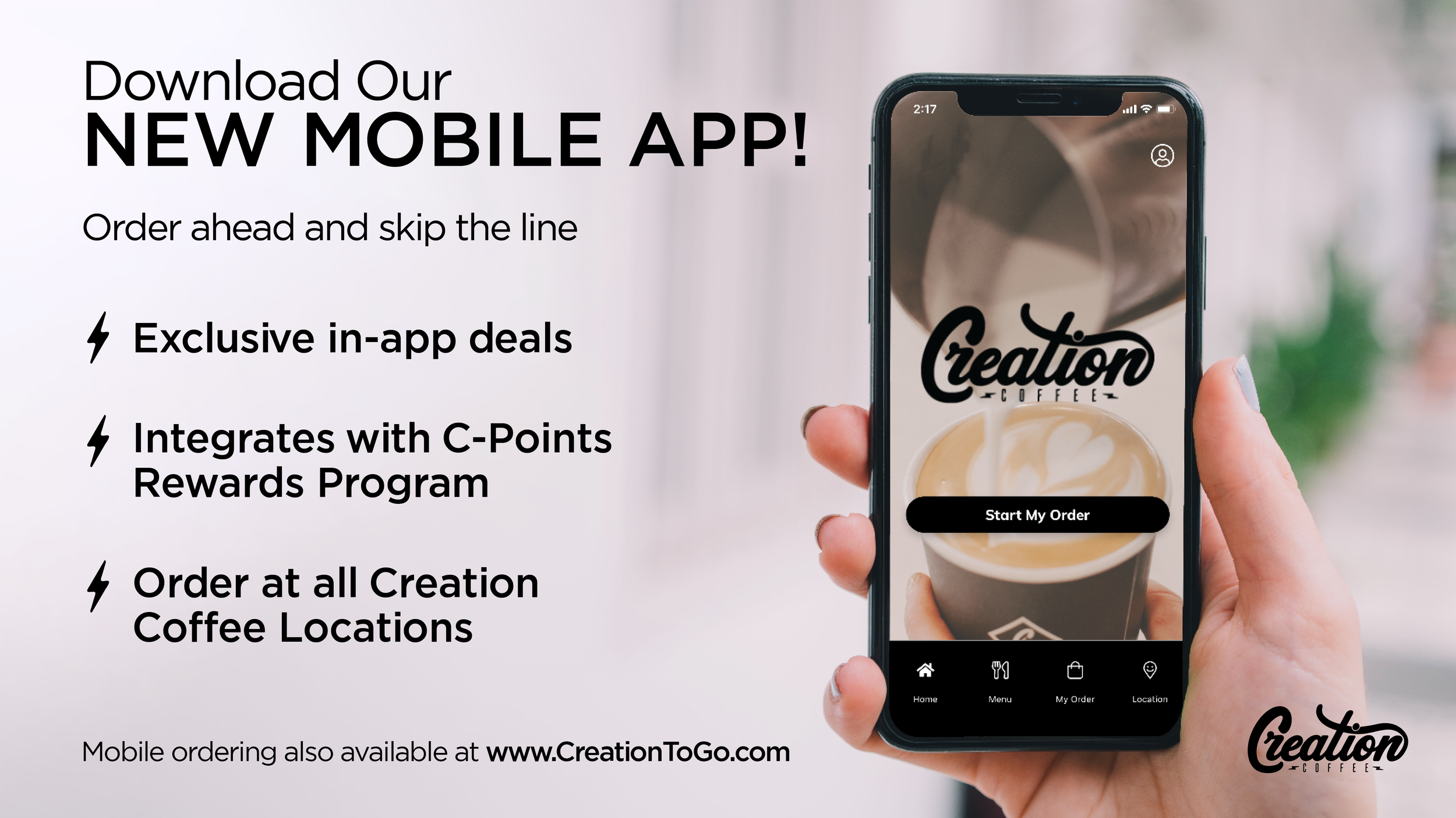 Download App — Creation Coffee
