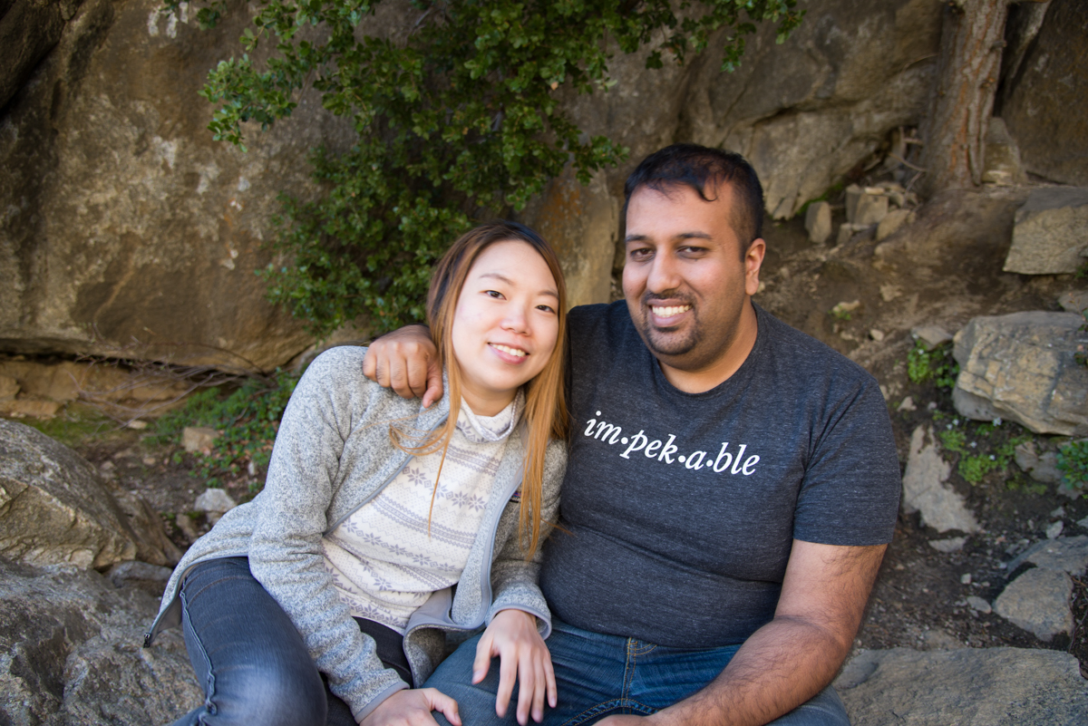Ari and Vivek mid-hike