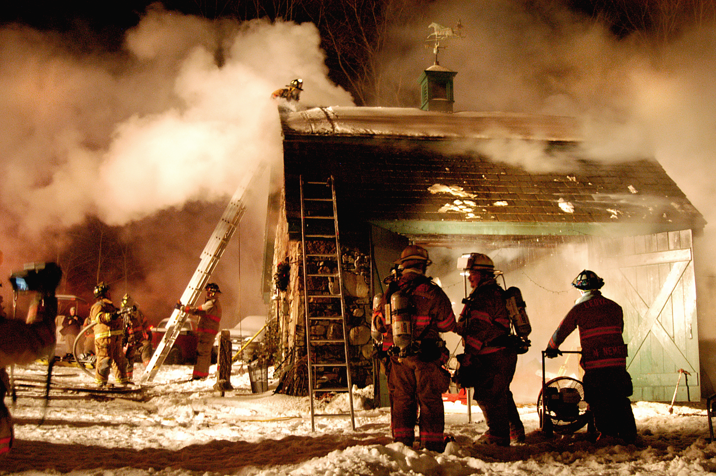 House Fire in Ledyard, CT