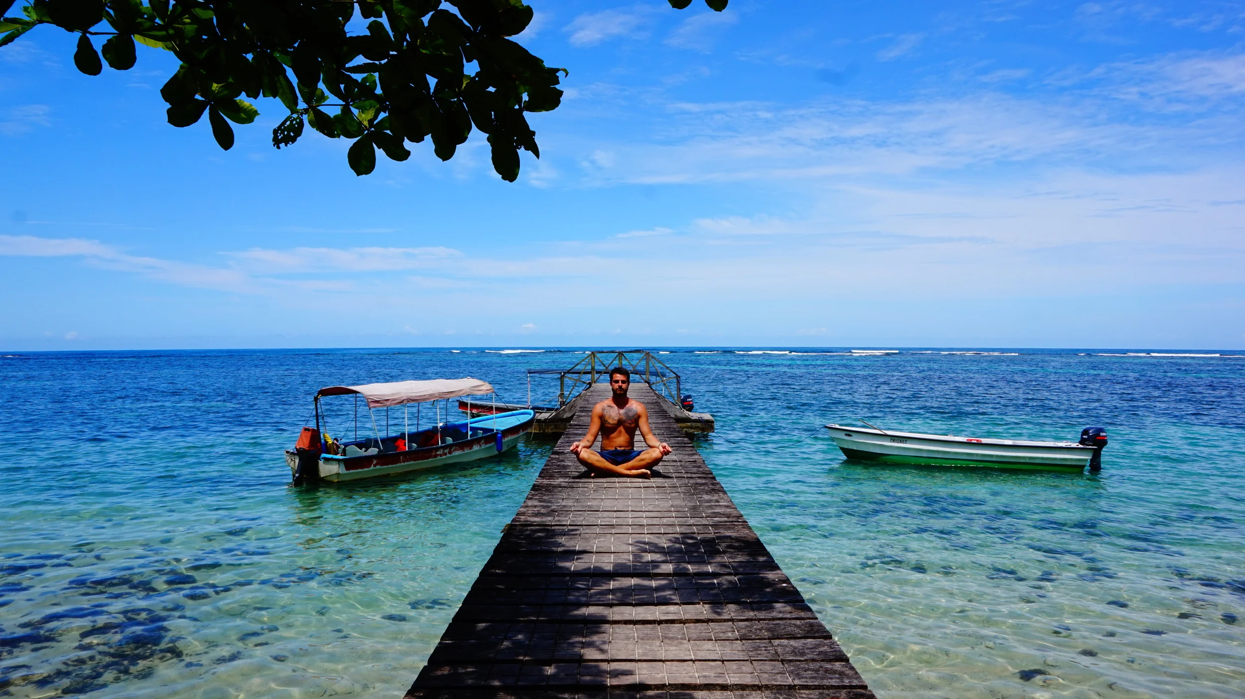 A glimpse of the Caribbean from the shores of Bocas del Toro, Panama