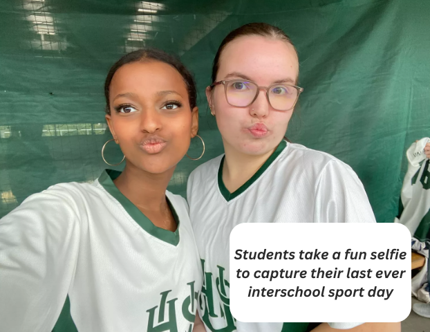 Students take a fun selfie to capture their last ever interschool sport day.png
