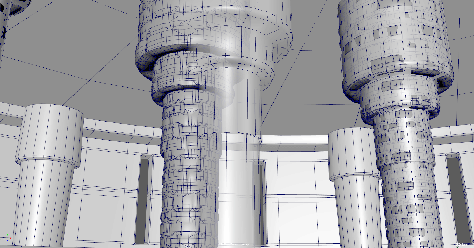Geo for faked caustics - animated panner material. 