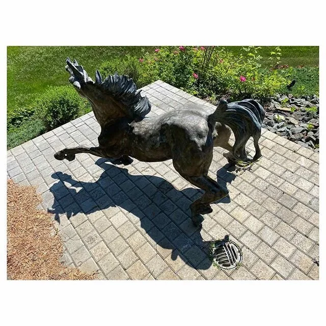 Statues in the sun