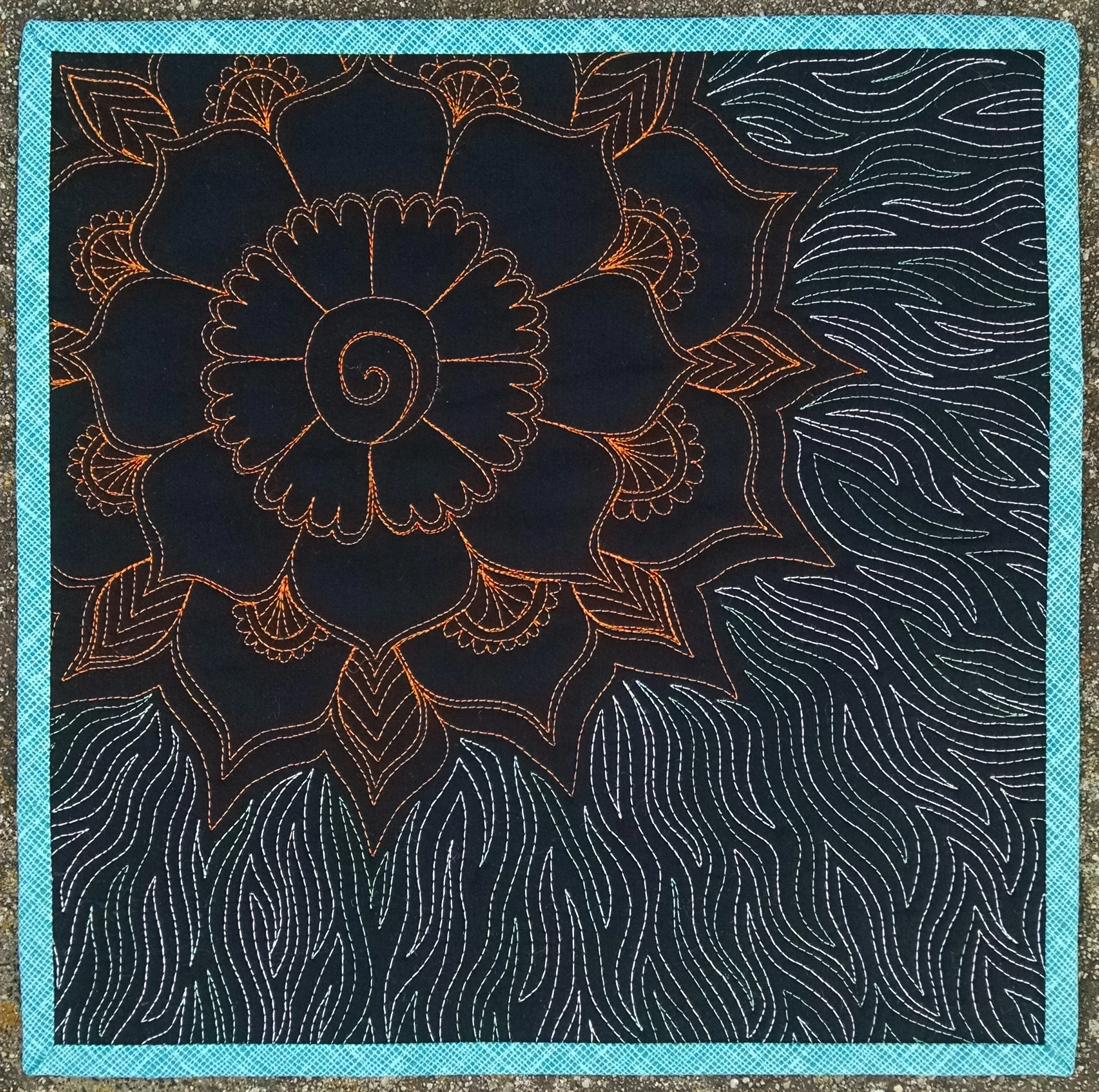 Ocean Waves Mini Mandala