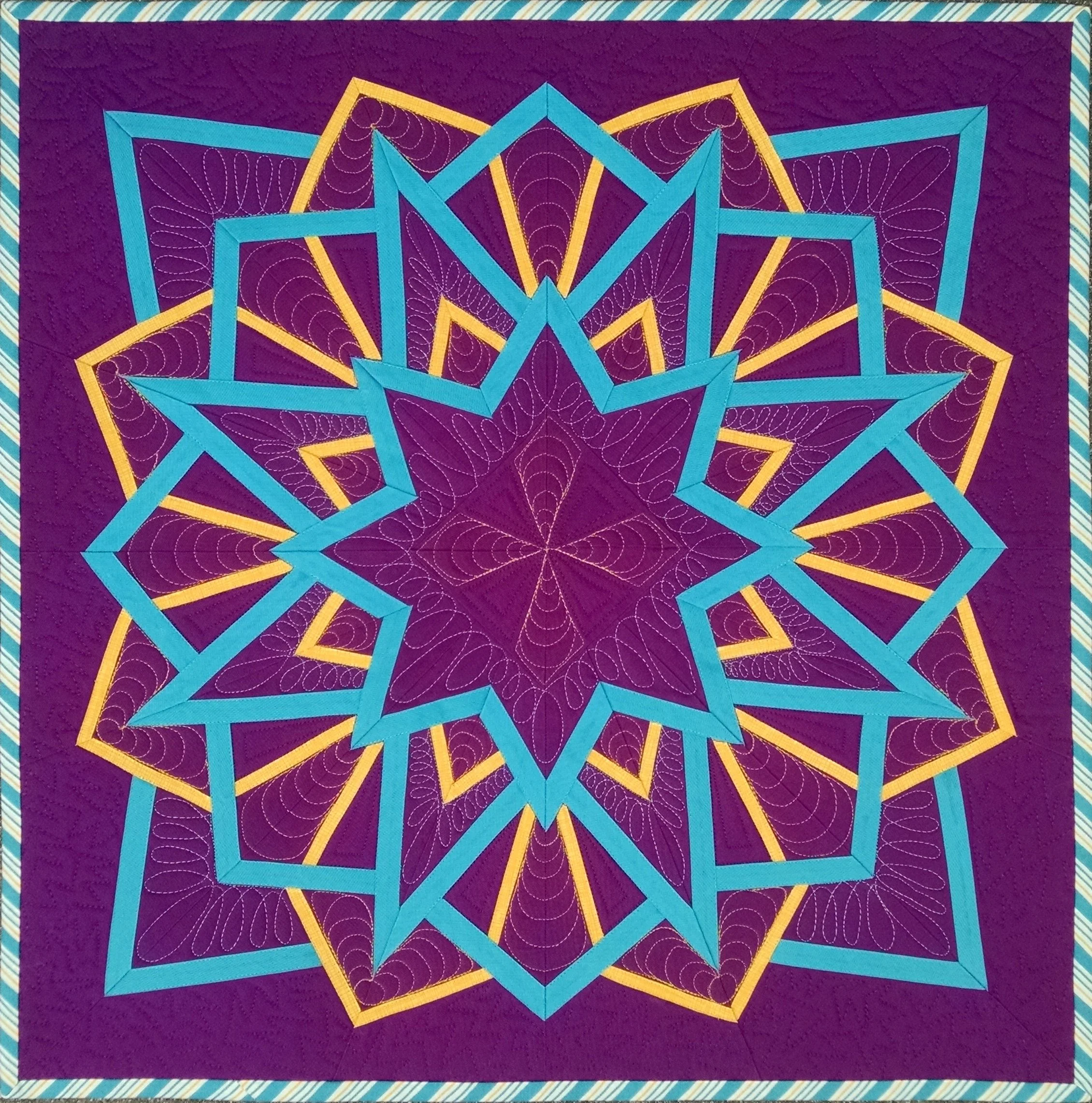 Majestic Mod Mandala (22" square)