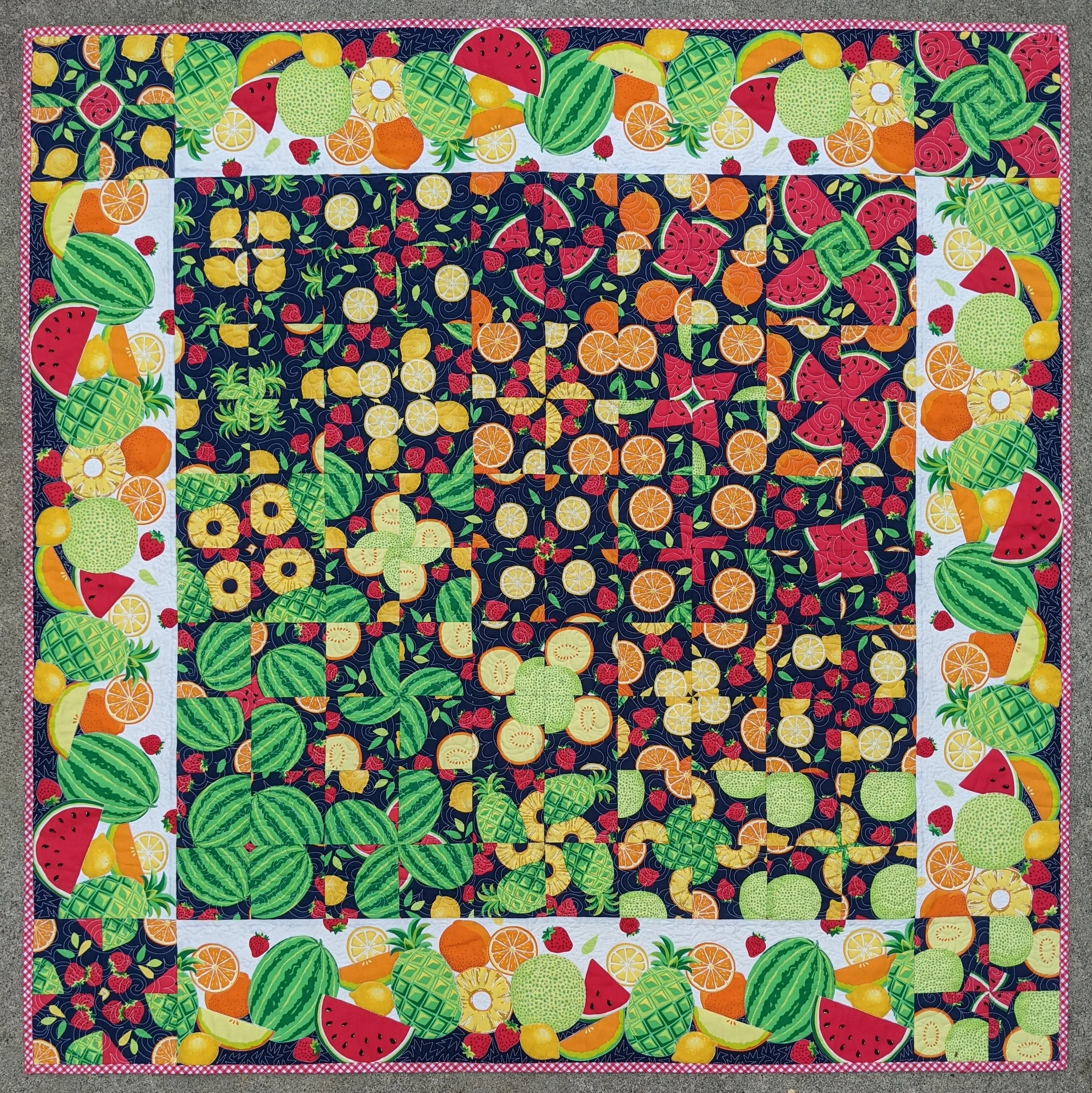 Fruit Swirl (48" square)