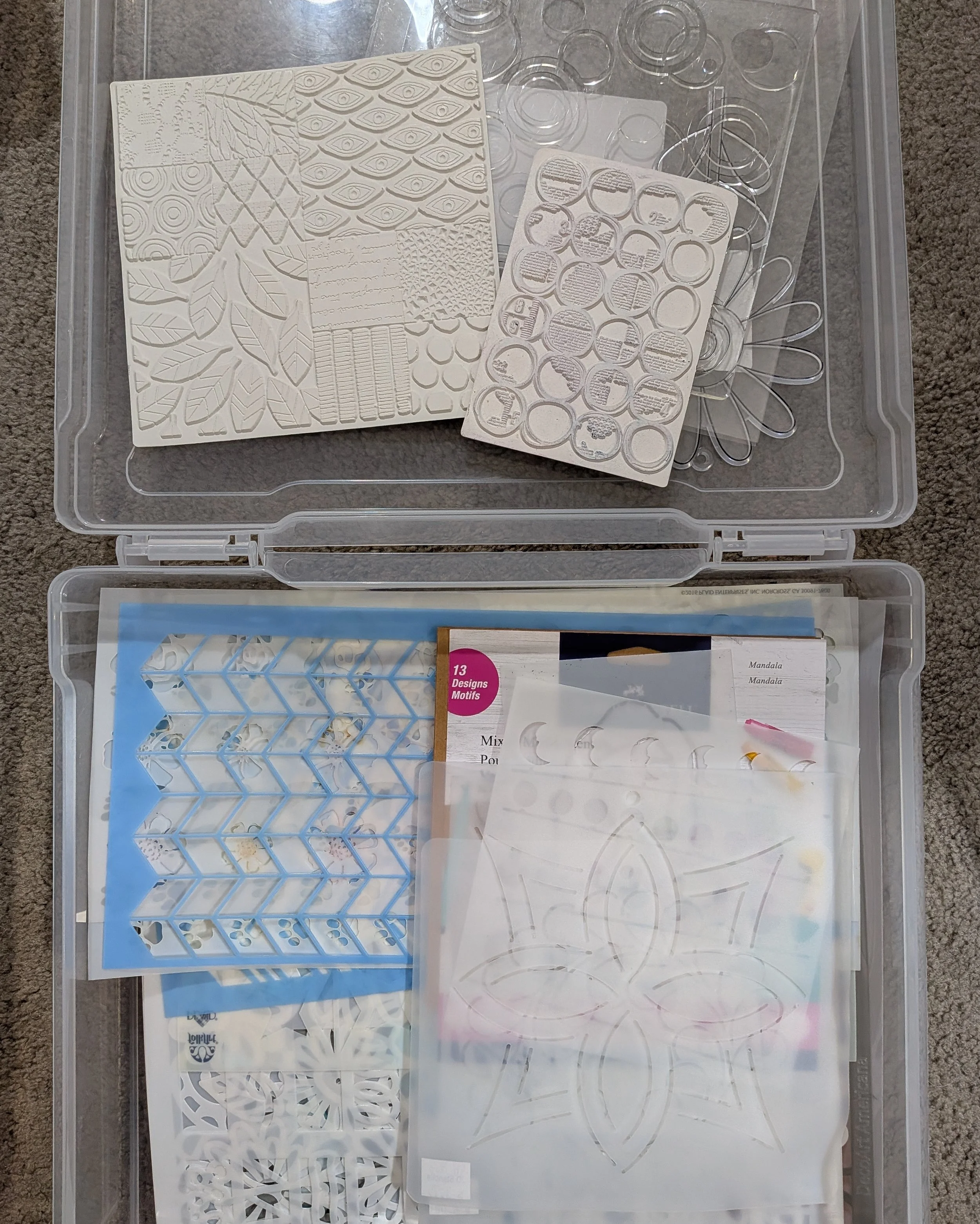 Stencils &amp; Gel Plate Textures