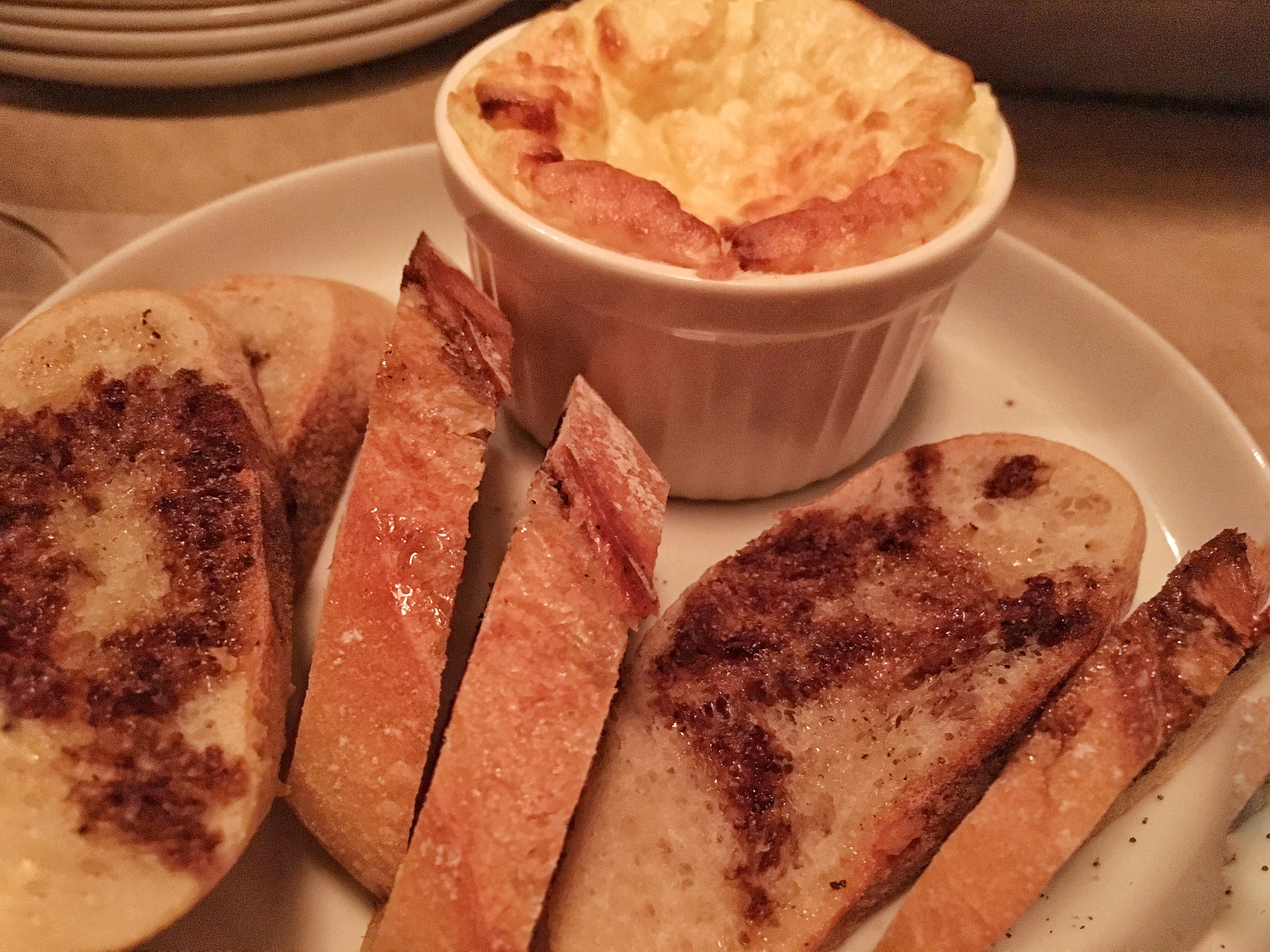 Cheese Soufflé & Balsamic Toast
