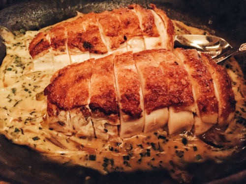 Grilled chicken and crepes (not pictured, sorry!)- part 1