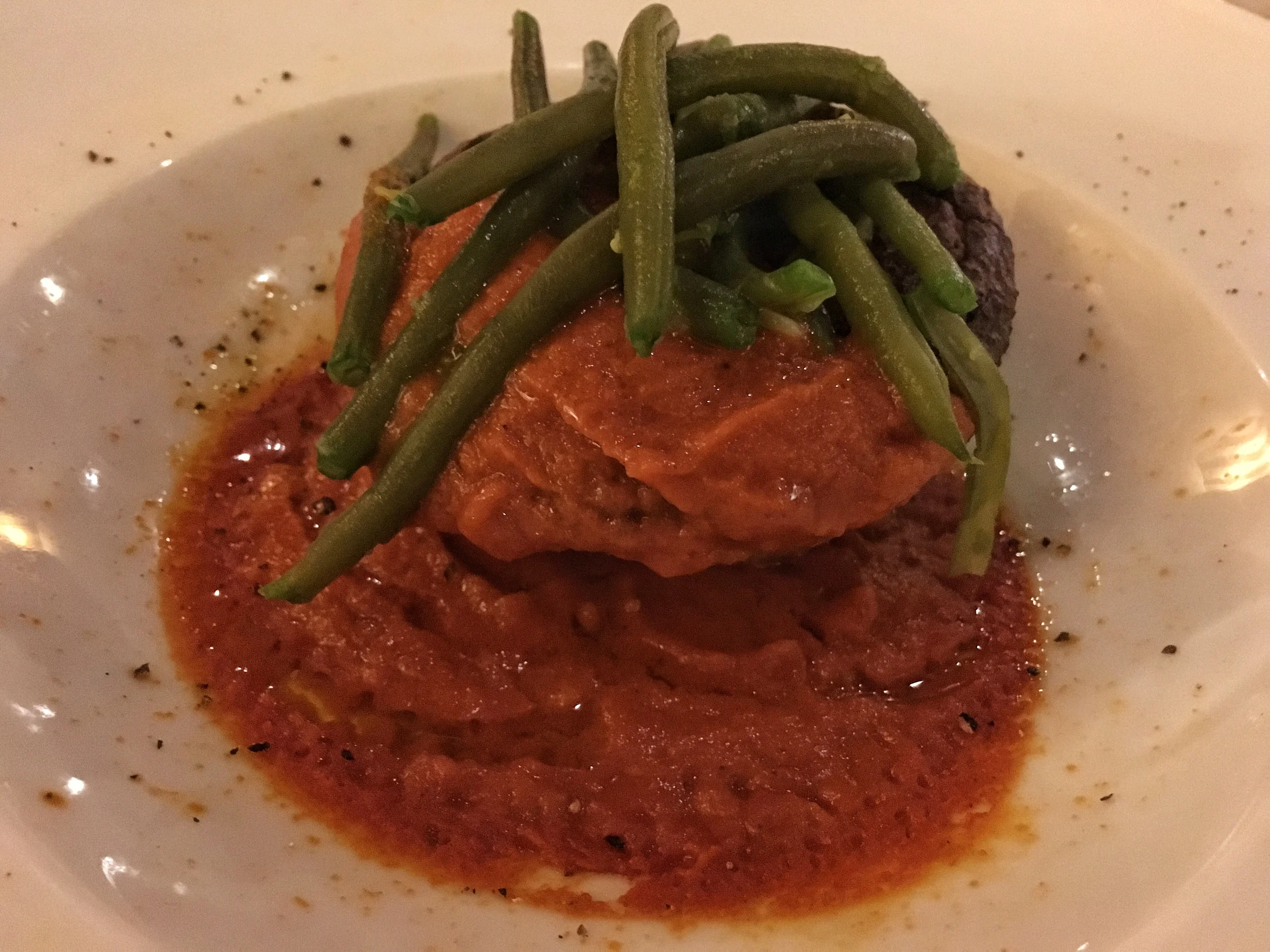 Tomato bean cake 