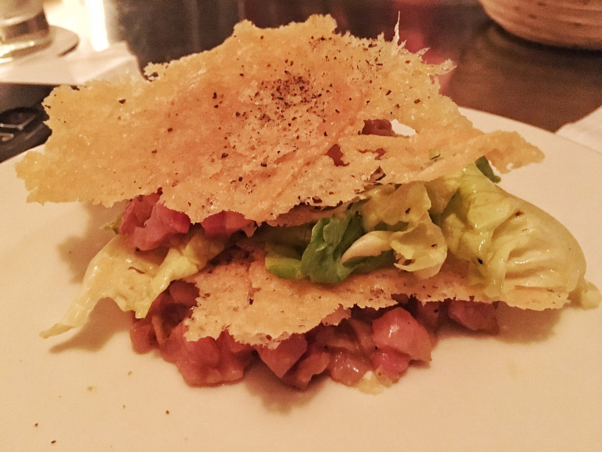 Veal tartare, parmasean abd watercress