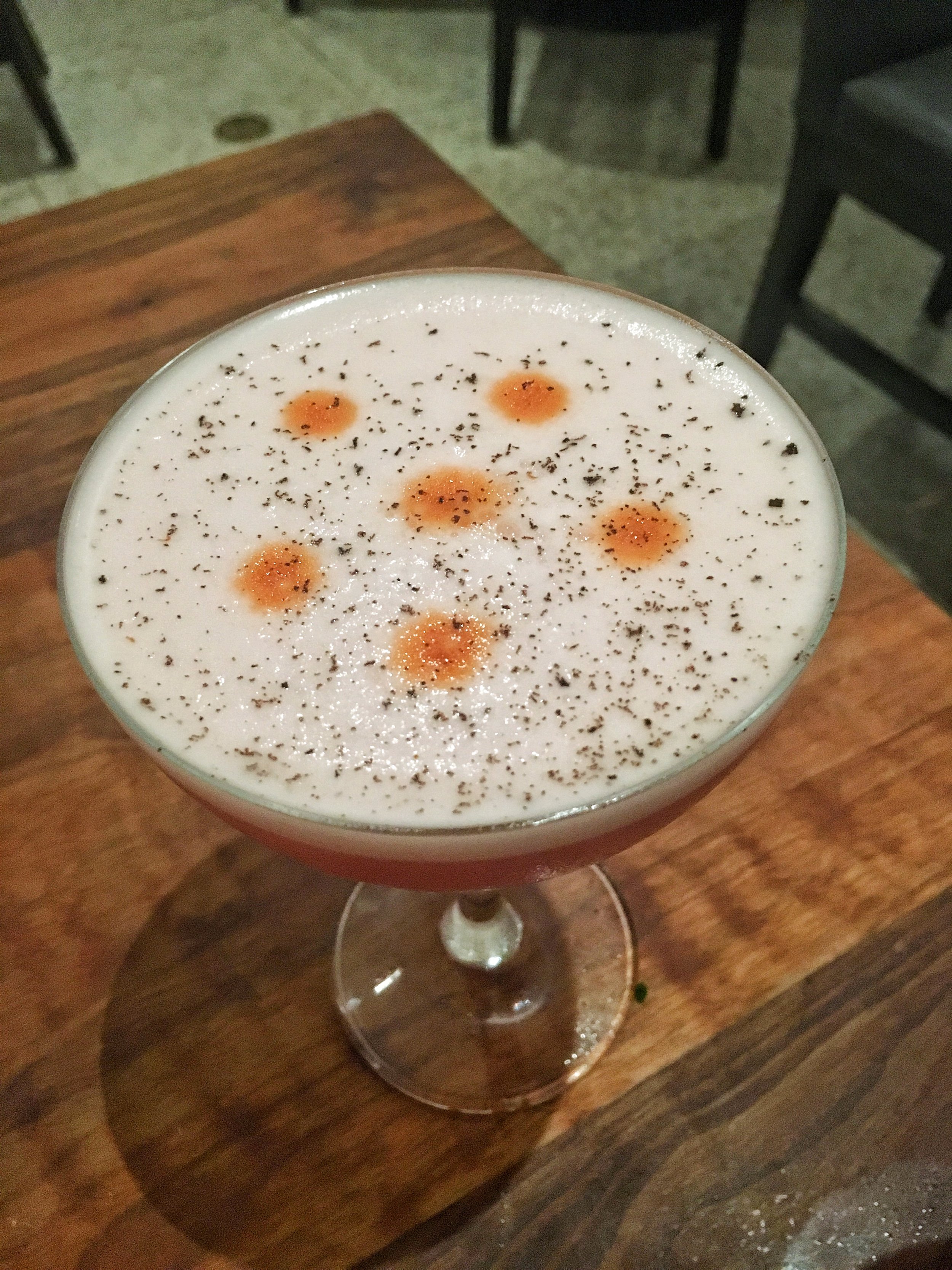 The ladybug (st.germaine and egg yolk concoction!) 