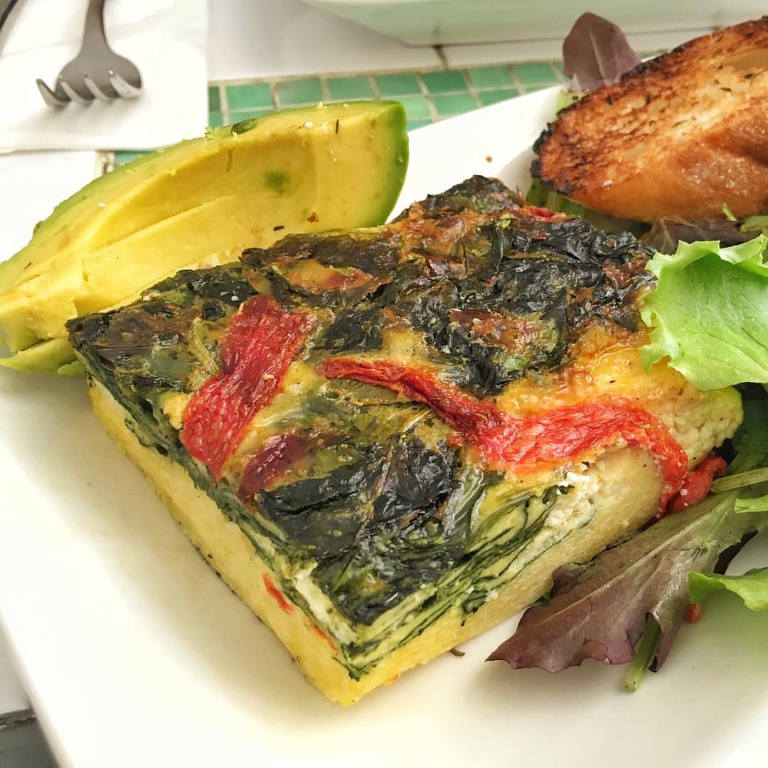 Goat cheese frittata (Instagram source: @meetonperry)