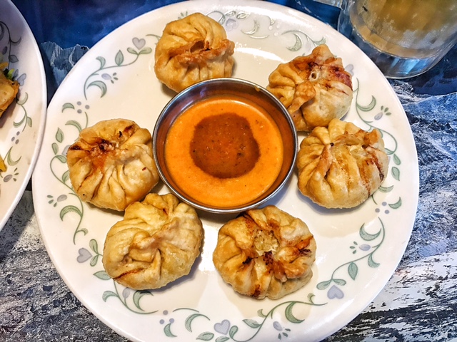 Fried chicken momos