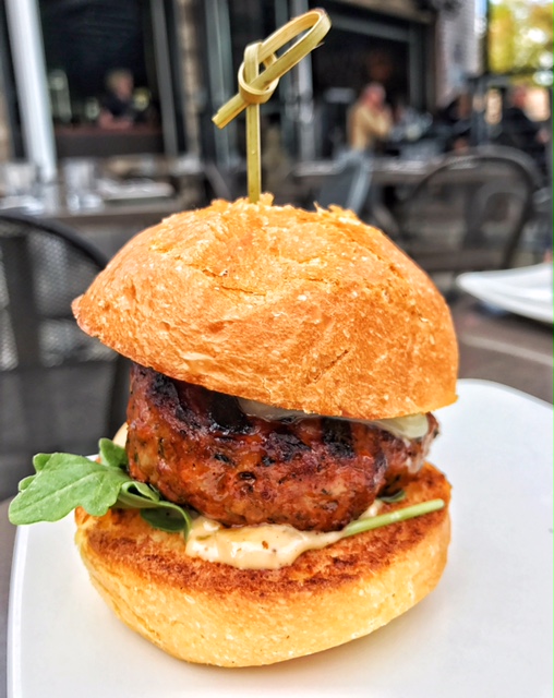 Colorado lamb slider with harissa aioli 