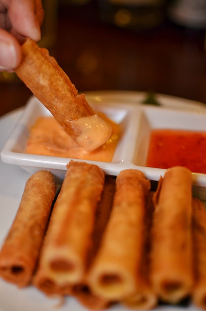 Prito Lumpia- vegetables, chilli-shallot vinaigrette