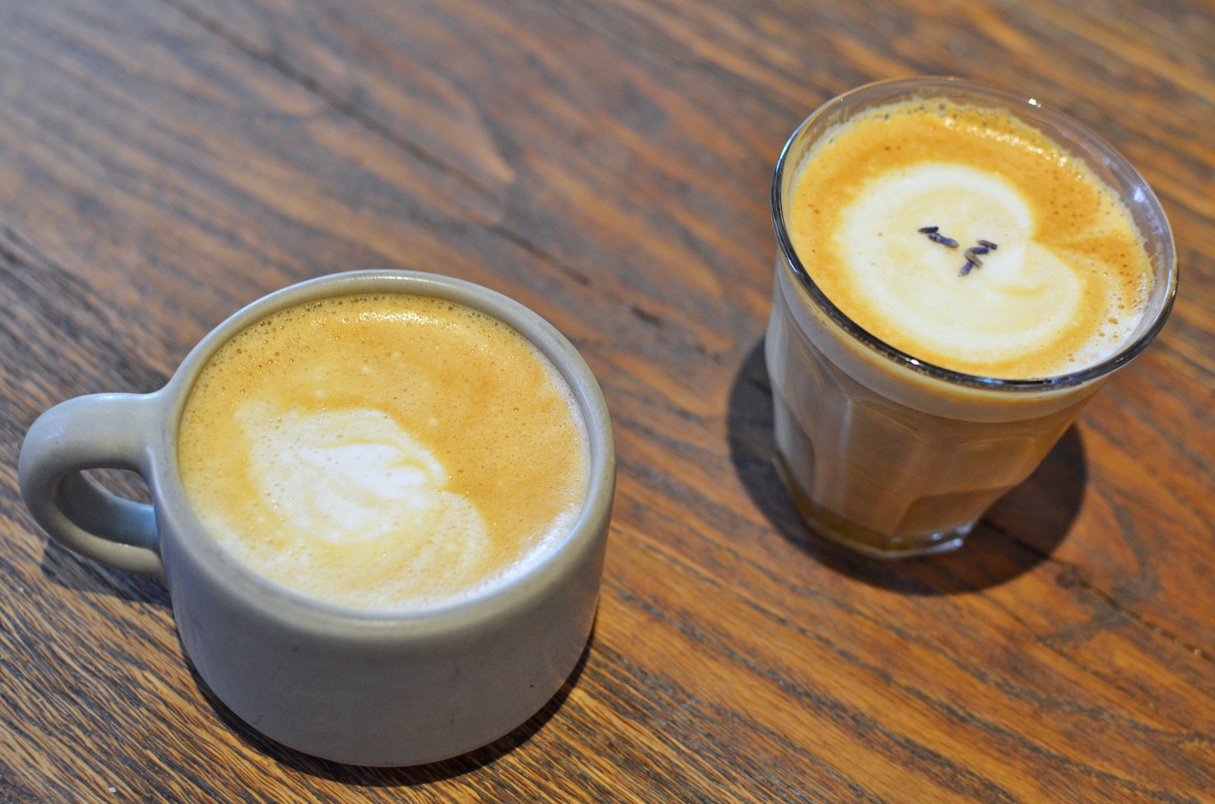 Cappuccino and cortado