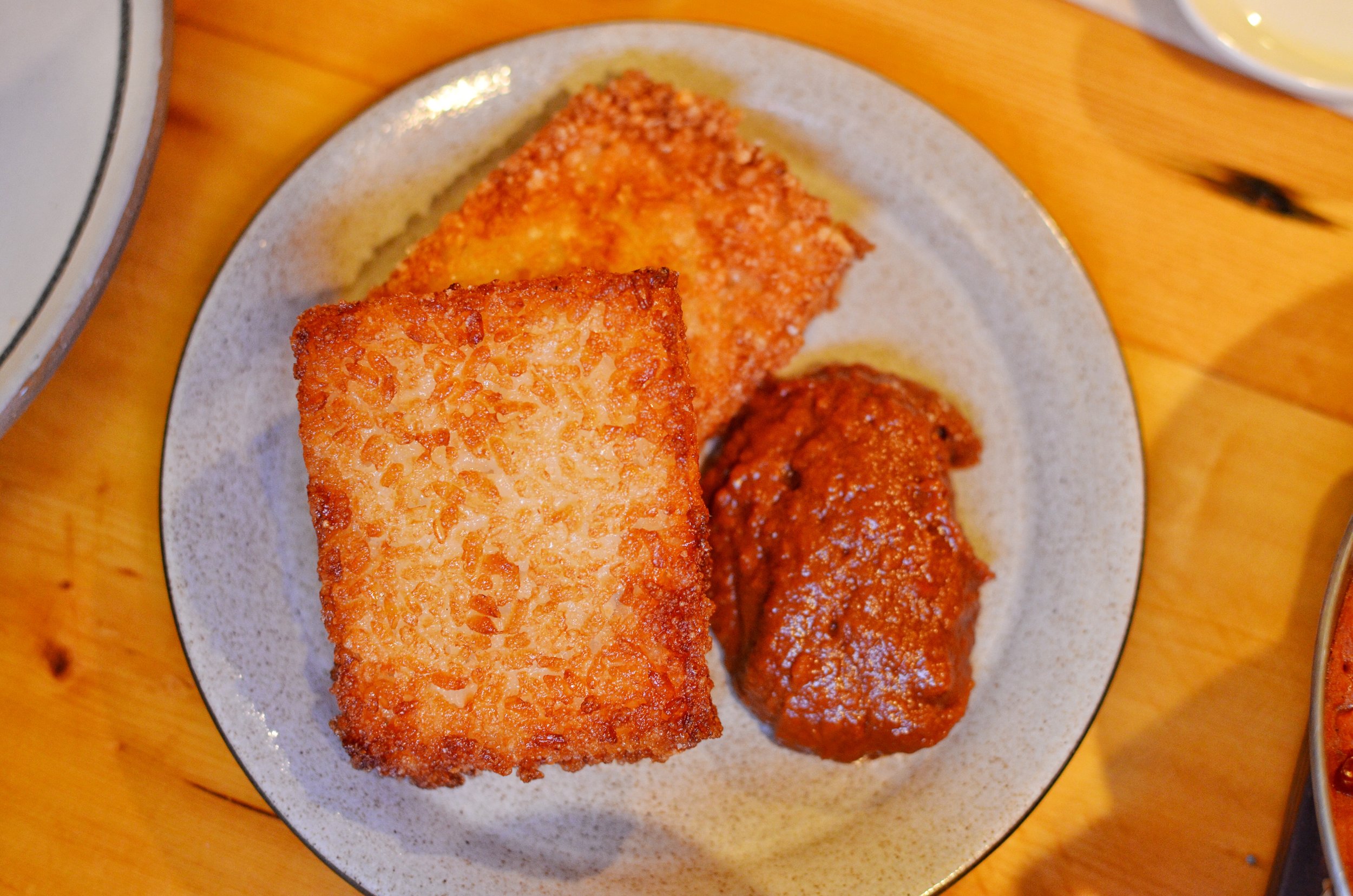 Crispy rice hash