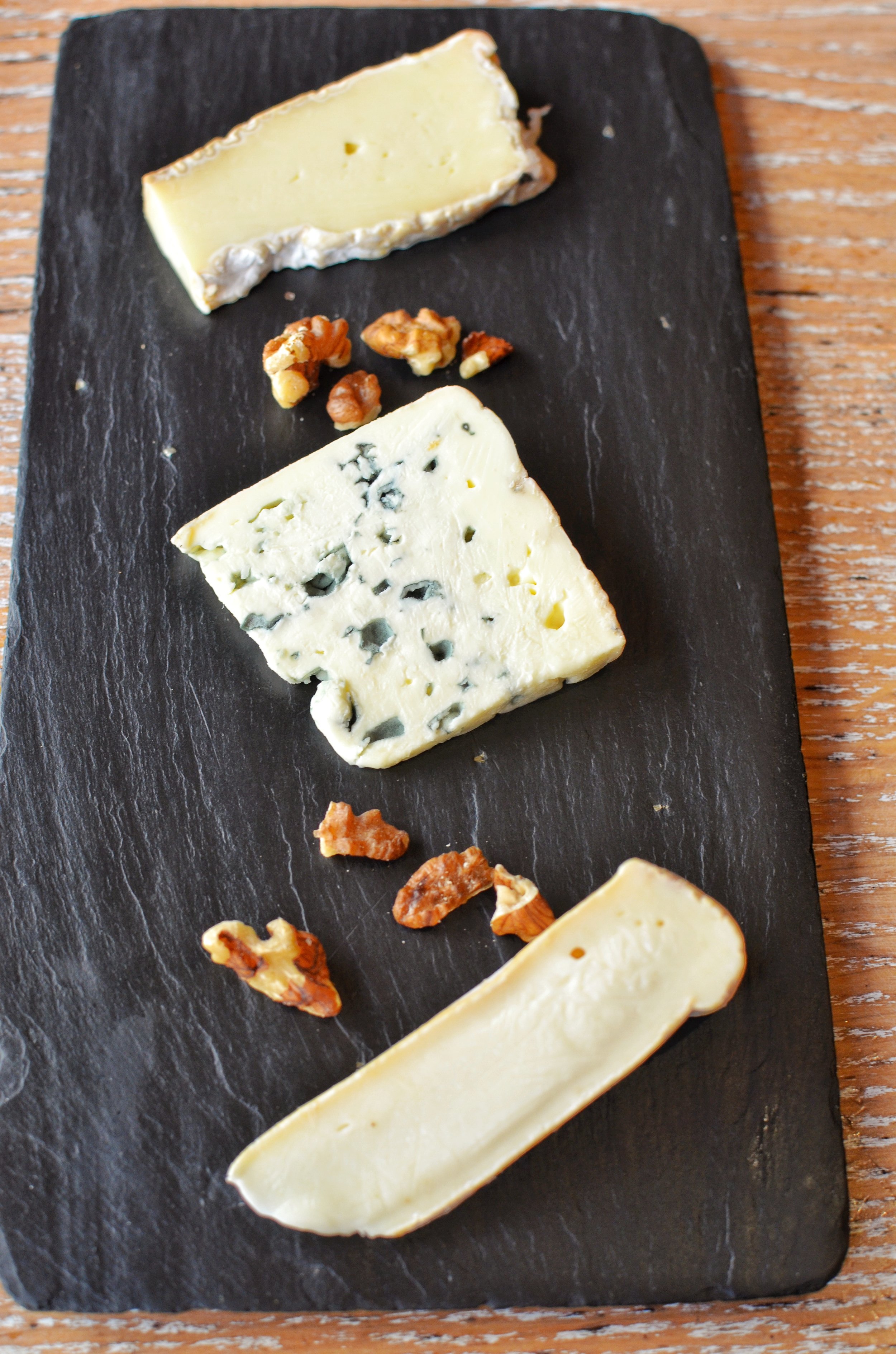 Assorted cheese plate- The cheese plate featured 3 different kinds with 2 different textures of cheese. It was alright but I would rather buy cheese for myself from a fromagerie. 