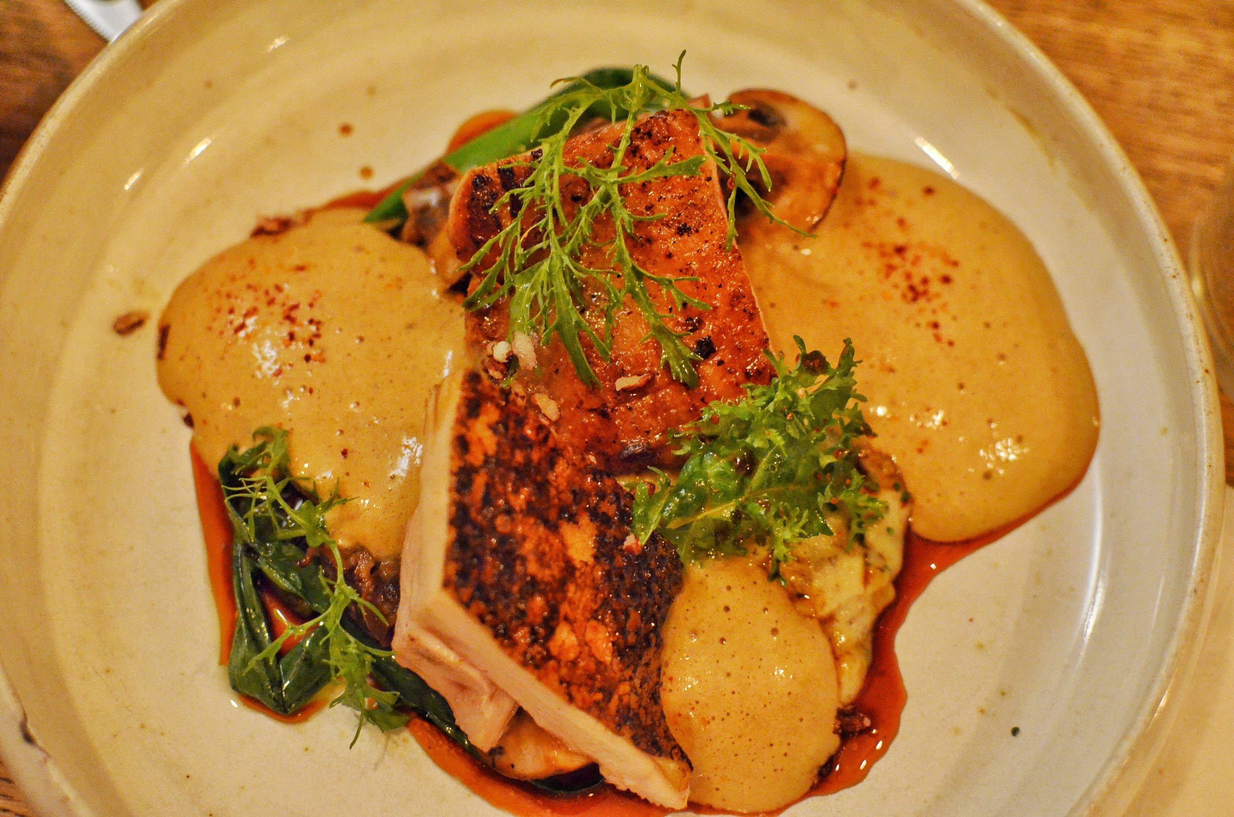 Roasted chicken- Look at the sear on that chicken. That should be enough to tempt you to order this dish. The cream sauce was based in butter with hints of spice which complemented the chicken very nicely.