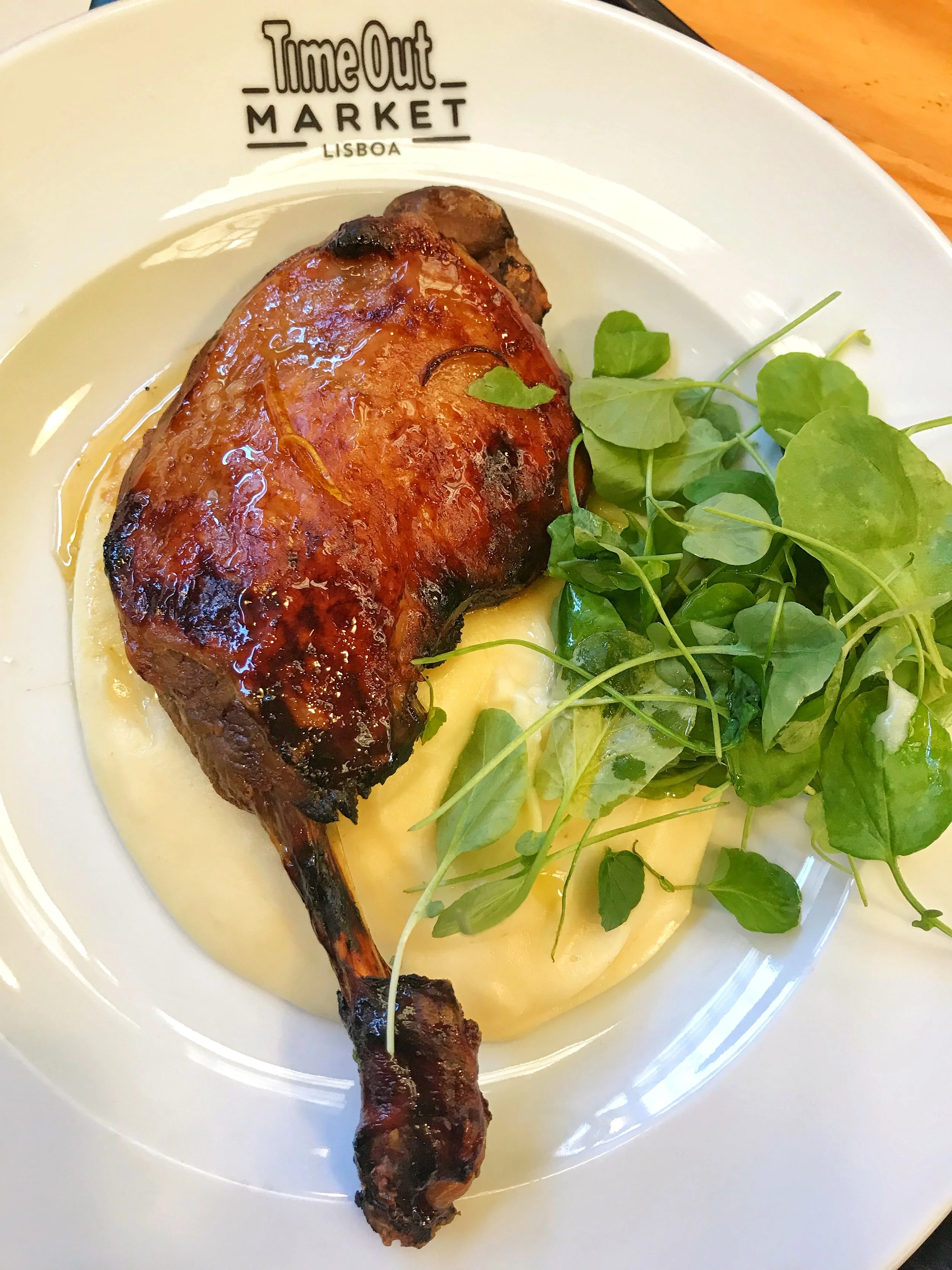 Duck Confit with parsnip puree