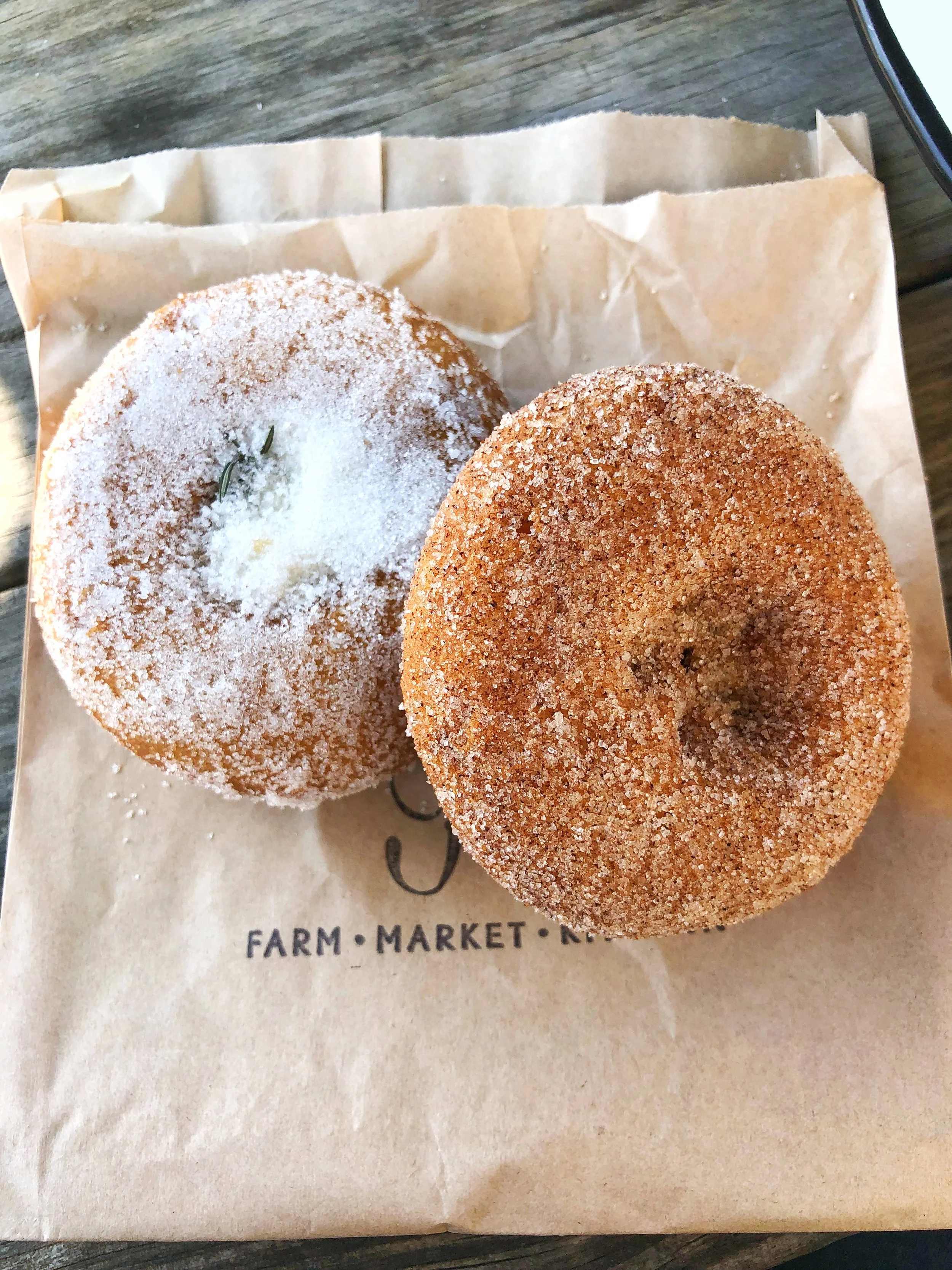 Sugar and cinammon donuts
