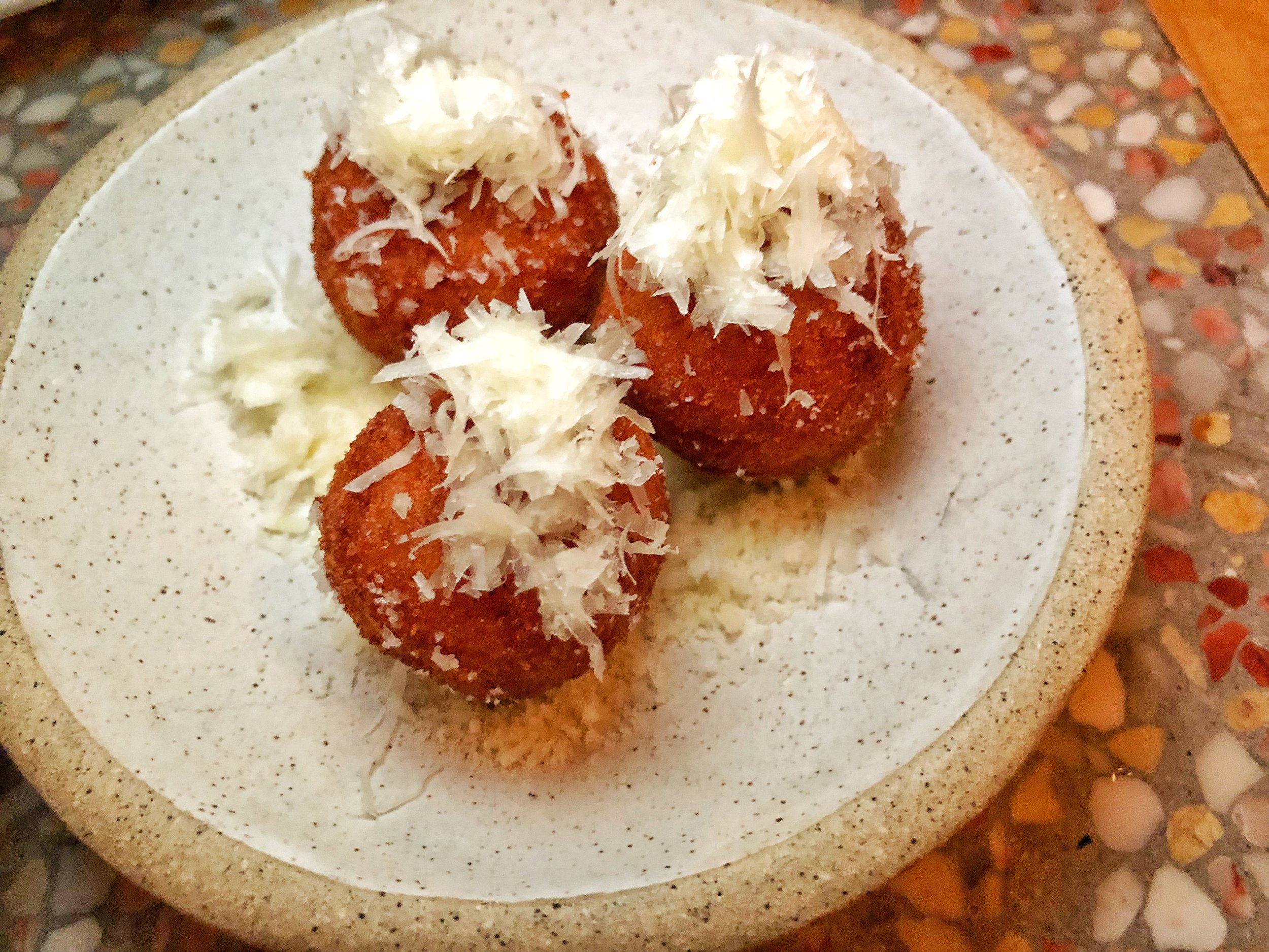 Arancini- quadrello di bufala
