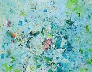 Living 7 - Oil painting on PVC - ( 80 x 60cm )