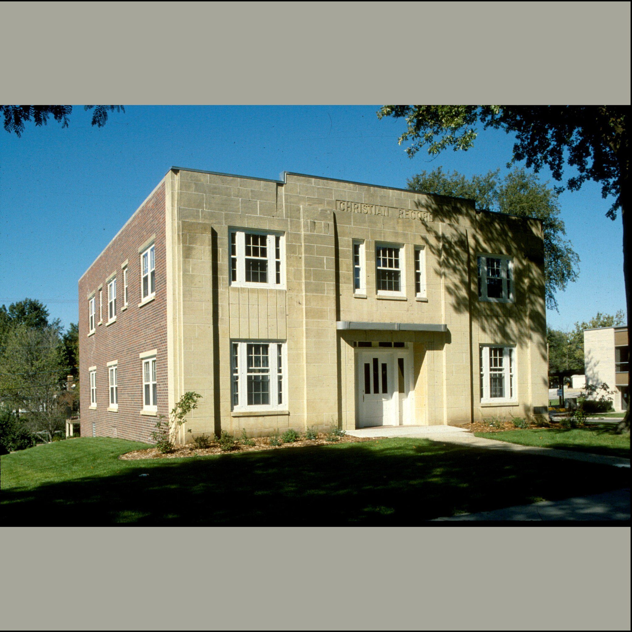 The Christian Record was a Braille publishing house associated with the Seventh Day Adventist Church. The enterprise was located in the town of College View, Nebraska in 1904 for proximity to the church's Union College. Six years after College View b