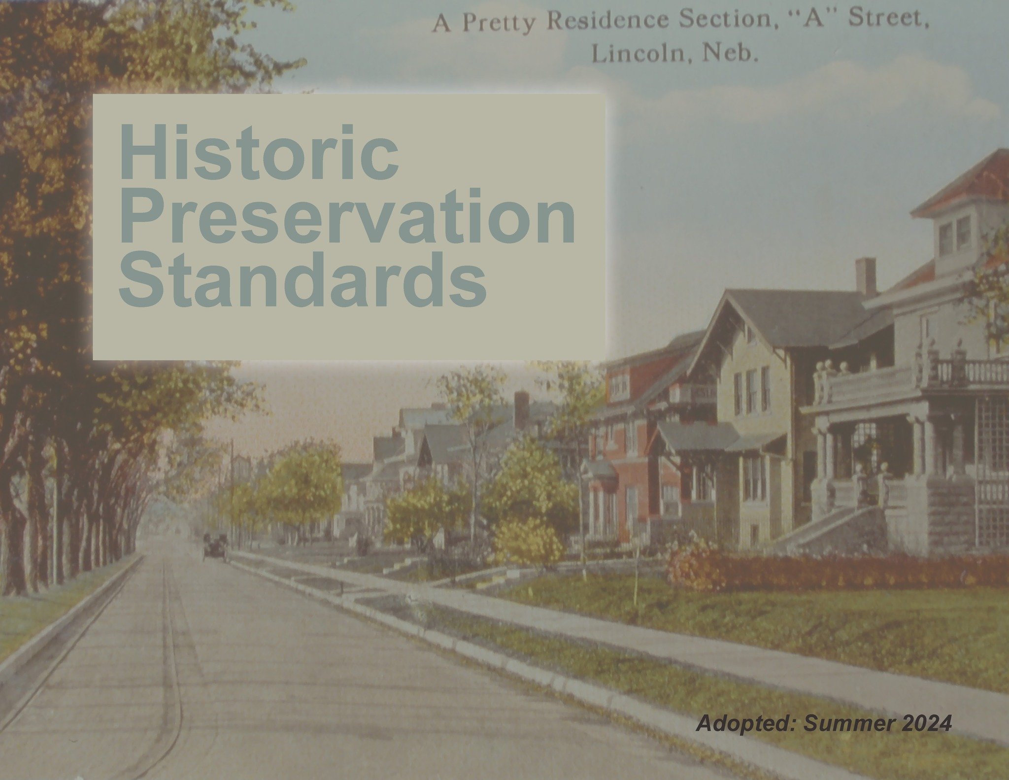 Next Wednesday, May 8th, the Lincoln-Lancaster County Planning Department is hosting an open house from 5pm to 7 pm at the Auld Pavilion (1650 Memorial Drive) to discuss the draft historic preservation design standards, planned for public hearing and