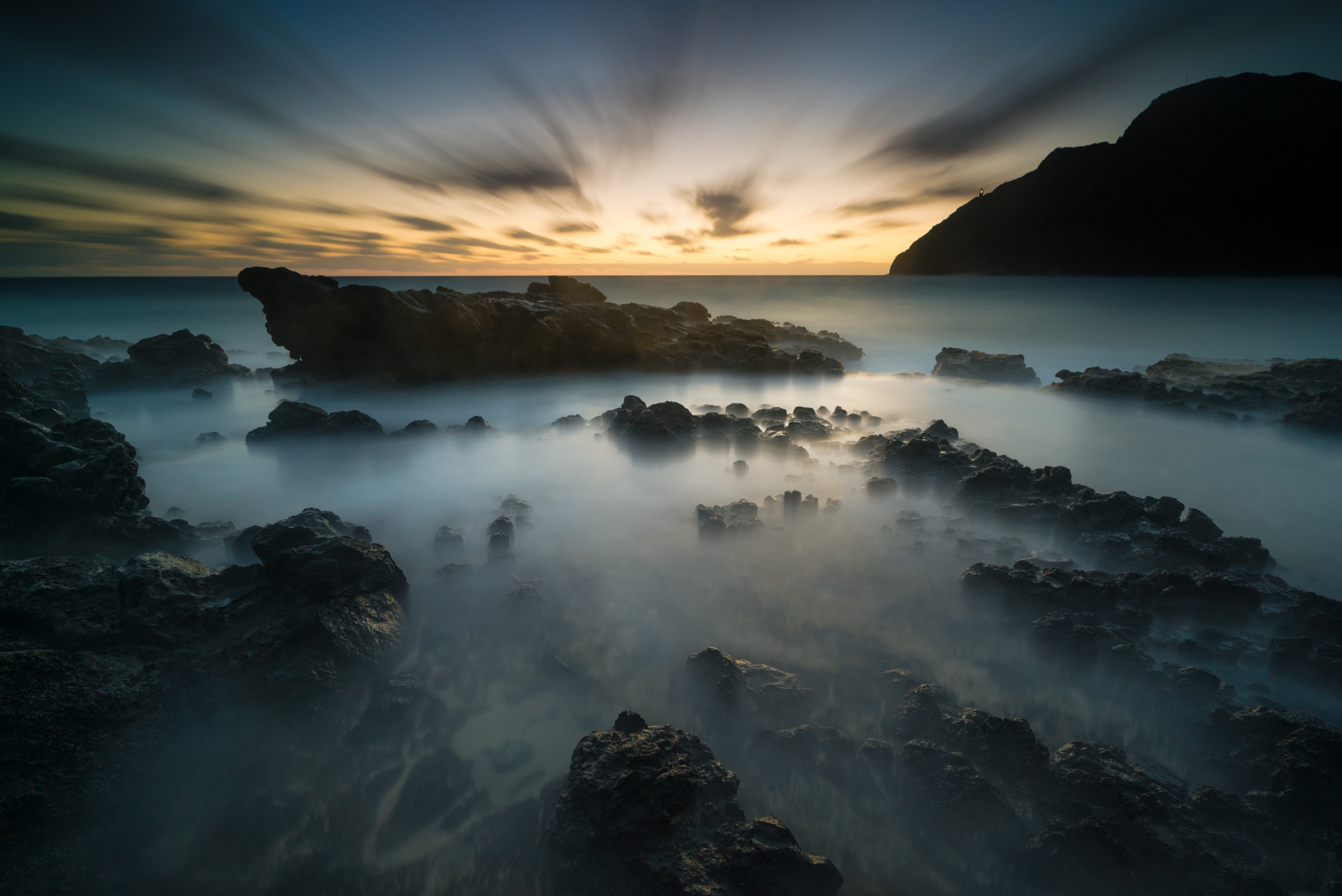 Sunrise at Makapuu Beach Park Oahu,Hawaii Stacked Lee Big Stopper & 3 stop hard grad to darken sky Sony A7S II / 181 sec. / f/8 / ISO 200 Edited in Lightroom & Photoshop CC 2015 Copyright 2016 Ryan Sakamoto, All rights reserved