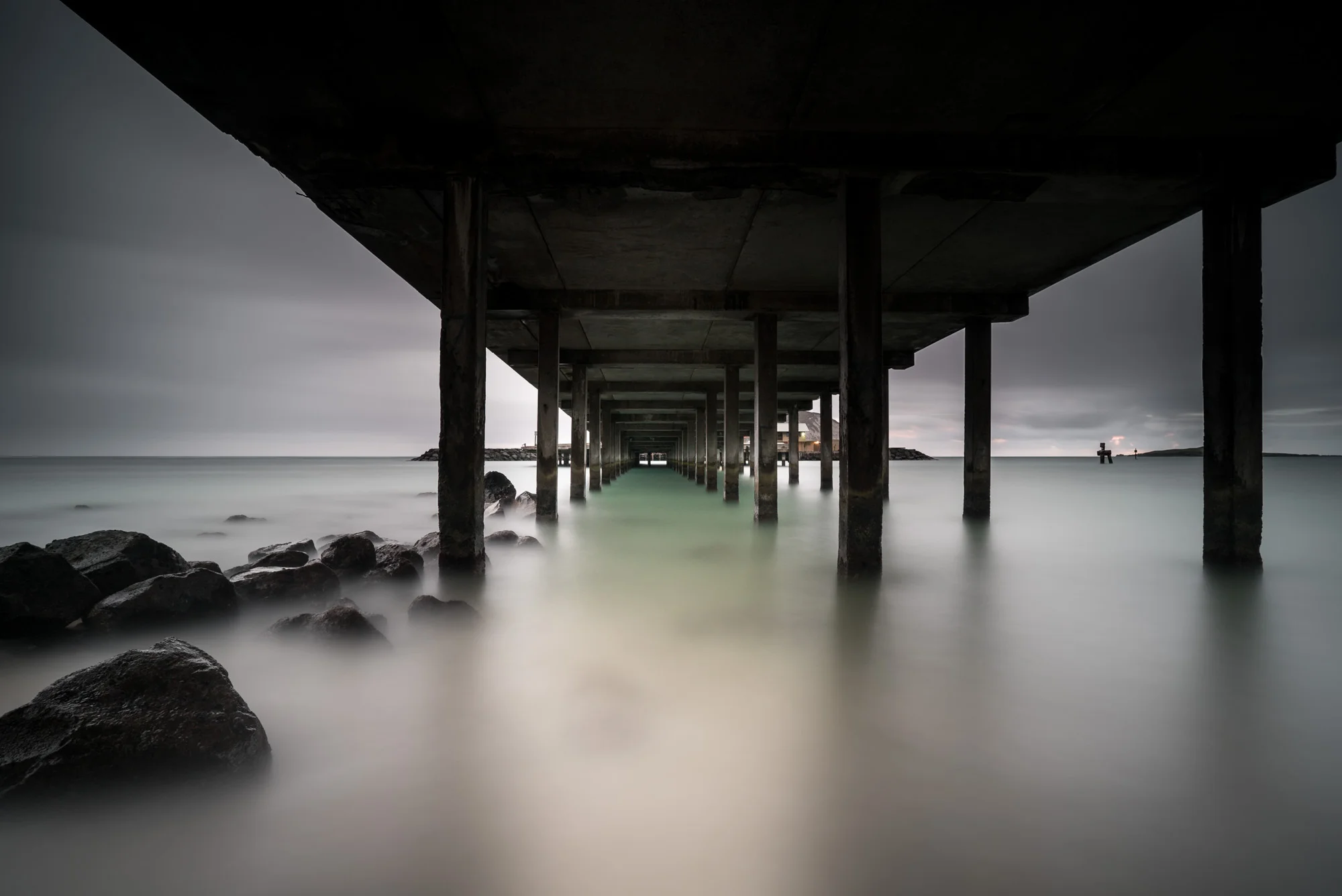 Sunrise at Makai Pier Oahu, Hawaii Stacked Lee Filter Big Stopper & 3 stop medium grad Sony A7S II | 242 sec. | f8| ISO 50 | Zeiss Batis 18mm, f/2.8 Edited in Lightroom & Photoshop CC 2015 Copyright 2016 Ryan Sakamoto, All rights reserved
