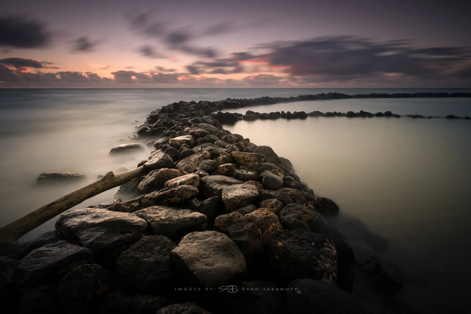 Kauai Sunrise Lee Filter Big Stopper & 3 stop medium grad Fuji XPro 2 | 60 sec. | f/11 | ISO 200 | Zeiss Touit 2.8/12mm Edited in Lightroom & Photoshop CC 2015 Copyright 2016 Ryan Sakamoto, All rights reserved