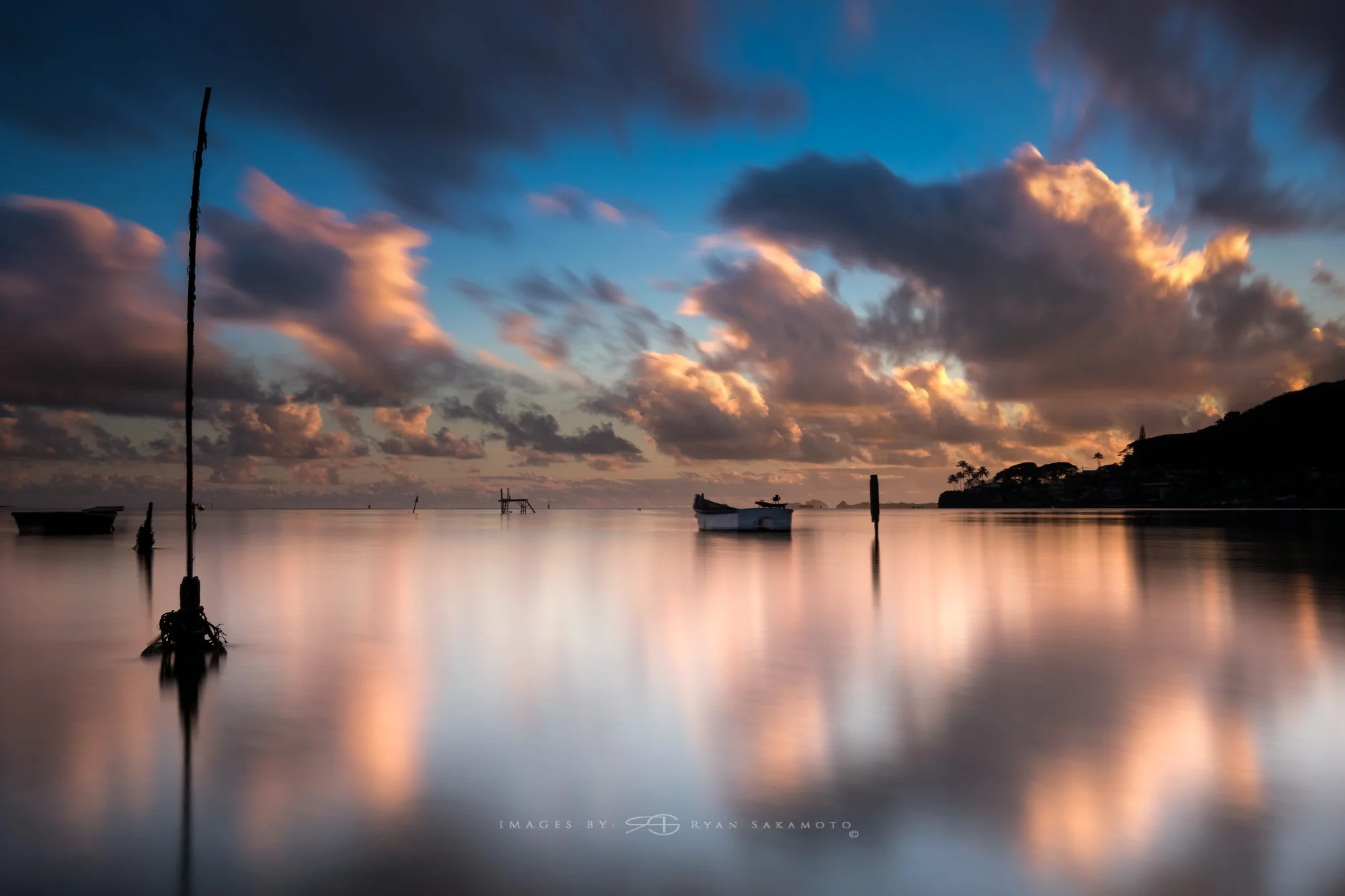 Sunrise From Da Bus Stop In Kaneohe Lee Filter Big Stopper & 4 stop medium grad Fuji XT2 | 30 & 13 sec. composite | f/8 | ISO 200 | Fujinon XF10-24mm f/4 R OIS Edited in Lightroom & Photoshop CC 2017 Copyright 2016 Ryan Sakamoto, All rights reserved