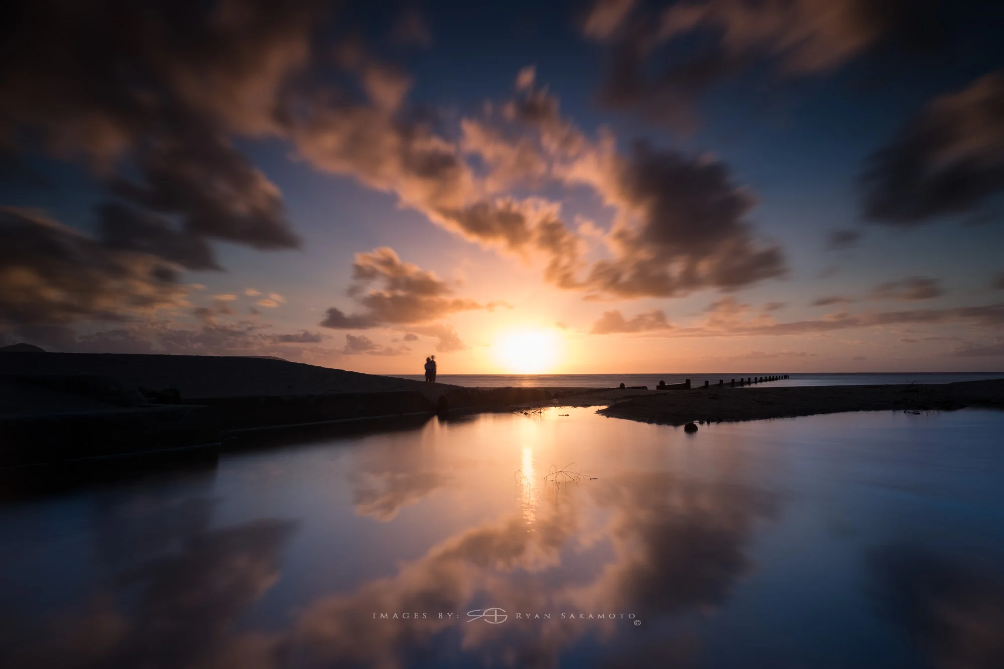 Sunrise from Waialae Beach Park Lee Filter Big Stopper & 4 stop medium grad Fuji XT2 | 8 sec. | f/8 | ISO 200 | XF16mm f/1.4 R WR Edited in Lightroom & Photoshop CC 2017 Copyright 2016 Ryan Sakamoto, All rights reserved