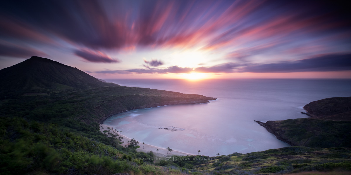 Sunrise from Hanauma Bay Trail Honolulu, Hawaii Lee Filter Big Stopper & 3 stop soft grad Fuji XT2 | 118 sec. | f/8 | ISO 200 | XF 10-24mm f/4 R OIS Edited in Lightroom & Photoshop CC 2017 Copyright 2017 Ryan Sakamoto, All rights reserved
