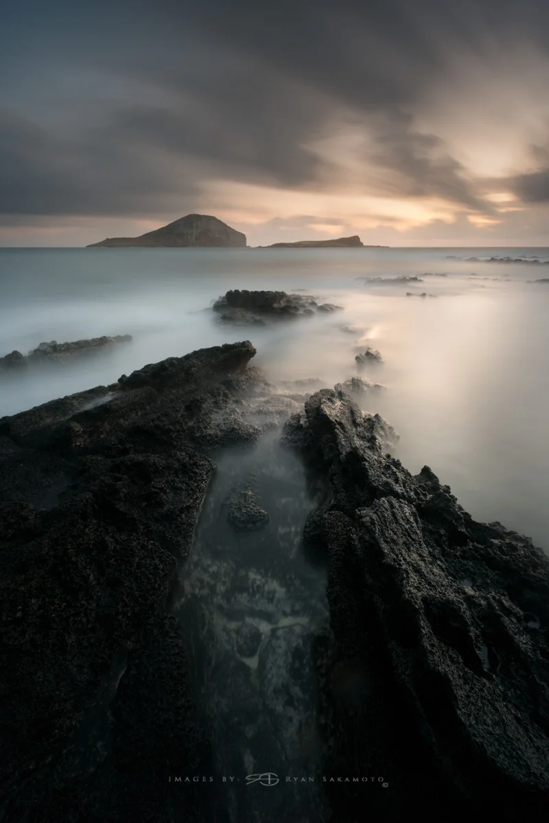 Sunrise from Makapuu Beach Park, Honolulu, Hawaii Fuji XT2 | 240 sec. | f/8 | ISO 100 | Fujinon XF 10-24mm f/4 R OIS Edited in Lightroom & Photoshop CC 2017 Copyright 2017 Ryan Sakamoto, All rights reserved
