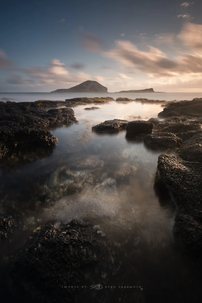 Sunrise from Makapuu Beach Park, Honolulu, Hawaii Fuji XT2 | 50 sec. | f/8 | ISO 100 | Fujinon XF 10-24mm f/4 R OIS Edited in Lightroom & Photoshop CC 2017 Copyright 2017 Ryan Sakamoto, All rights reserved
