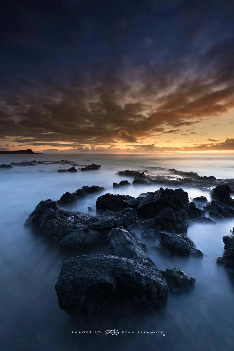 Sunrise from Makapuu Beach Park, Honolulu, Hawaii Fuji XT2 | 60 sec. | f/8 | ISO 400 | Fujinon XF 10-25mm F/4 R OIS BREAKTHROUGH PHOTOGRAPHY stacked filters, 3-stop soft 100x150mm GND, 3-stop hard reverse 100x150 Grad & 6-stop 100mm ND Edited in Lightroom Classic CC & Photoshop CC 2018 Copyright 2017 Ryan Sakamoto, All rights reserved