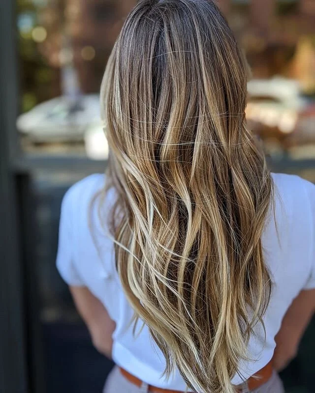 Ribbons of gold to compliment a warmer natural colour.

#yyjhair #yyjhairstylist #balayage #warmblonde