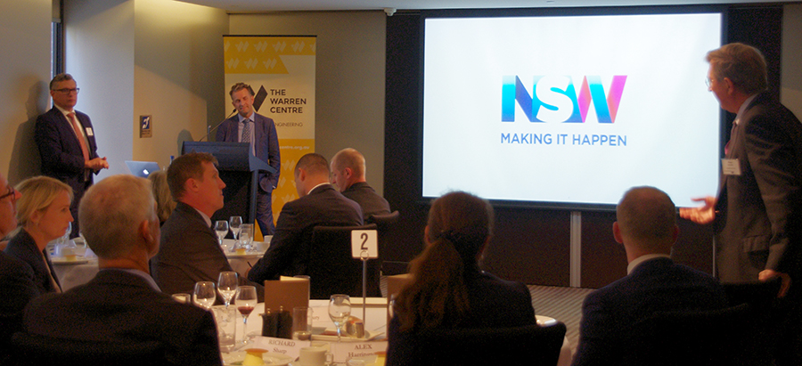 The Hon Andrew Constance MP speaking at The Warren Centre's Governors Lunch
