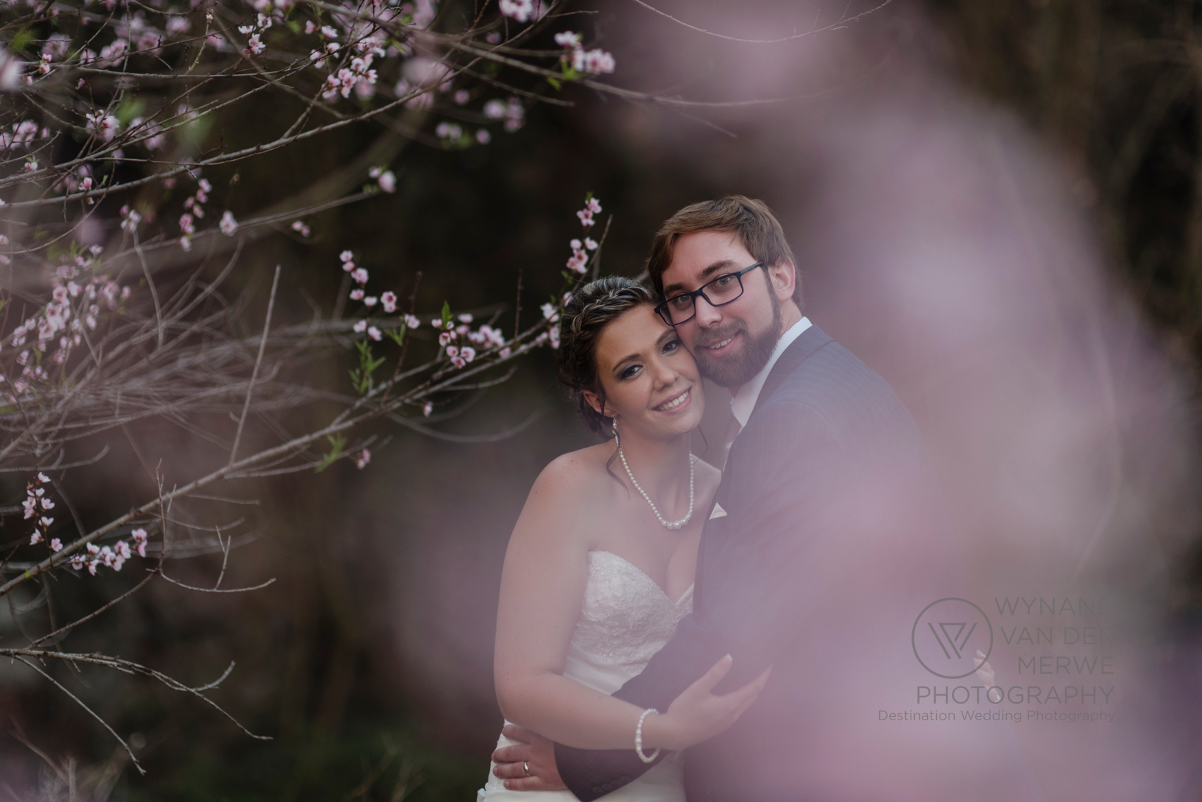 Blossoms during a wedding