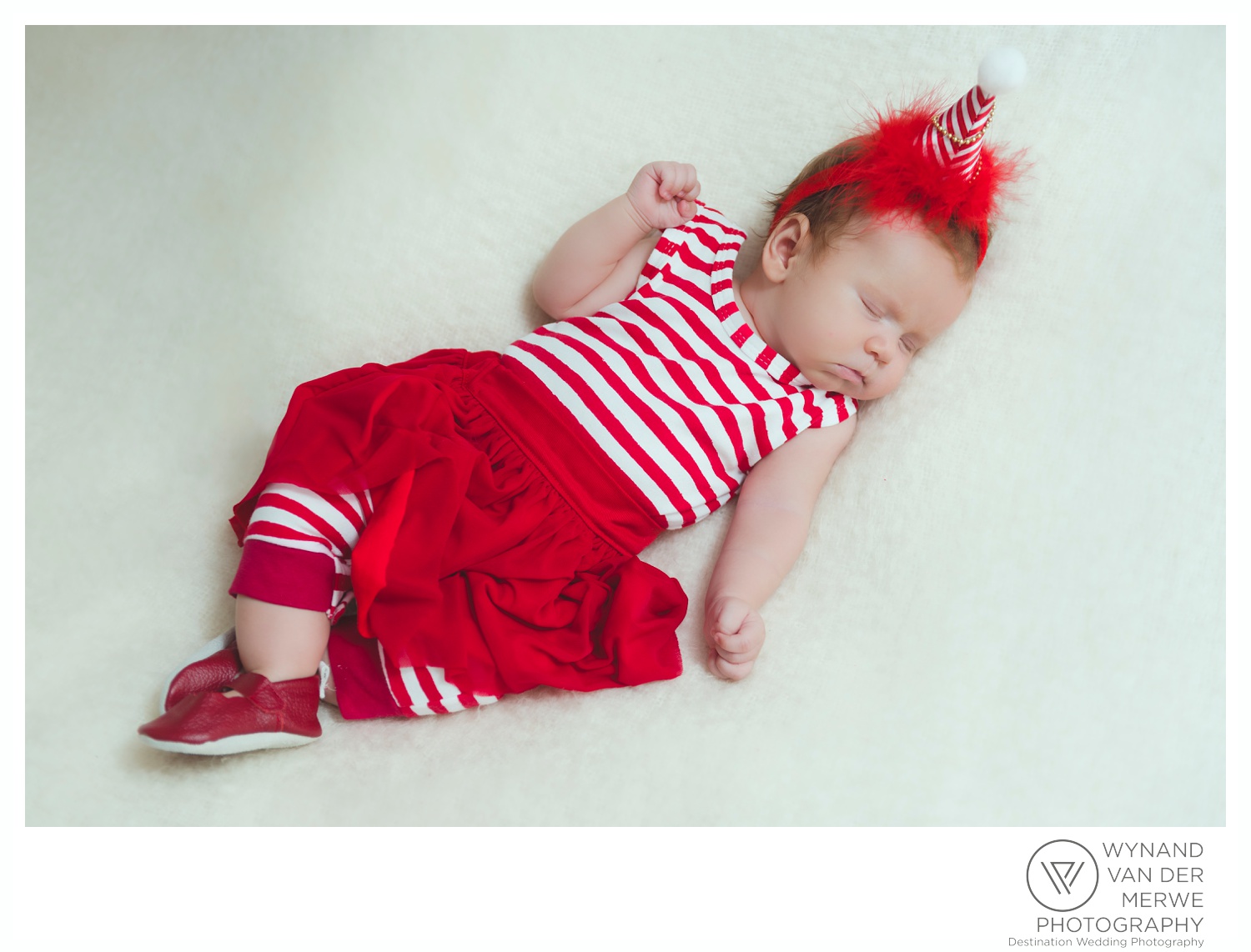 Christmas themed shoot 3 months old