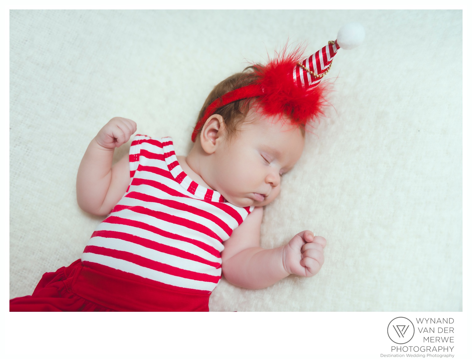 Christmas themed shoot 3 months old
