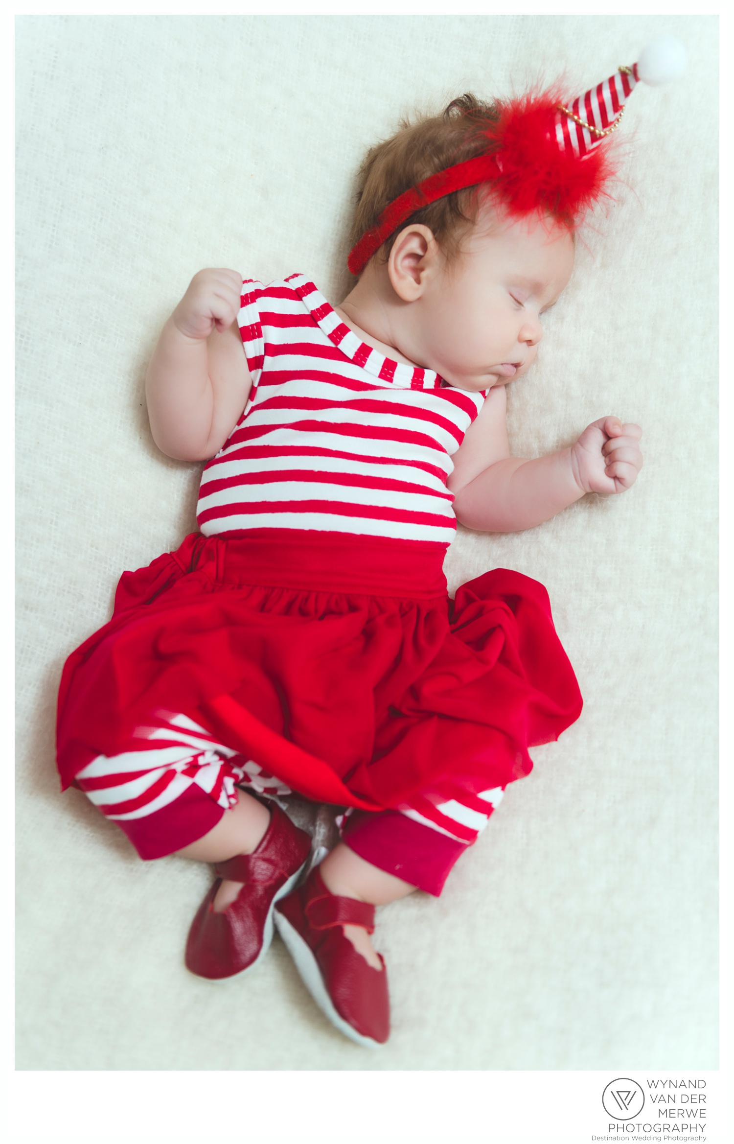 Christmas themed shoot 3 months old