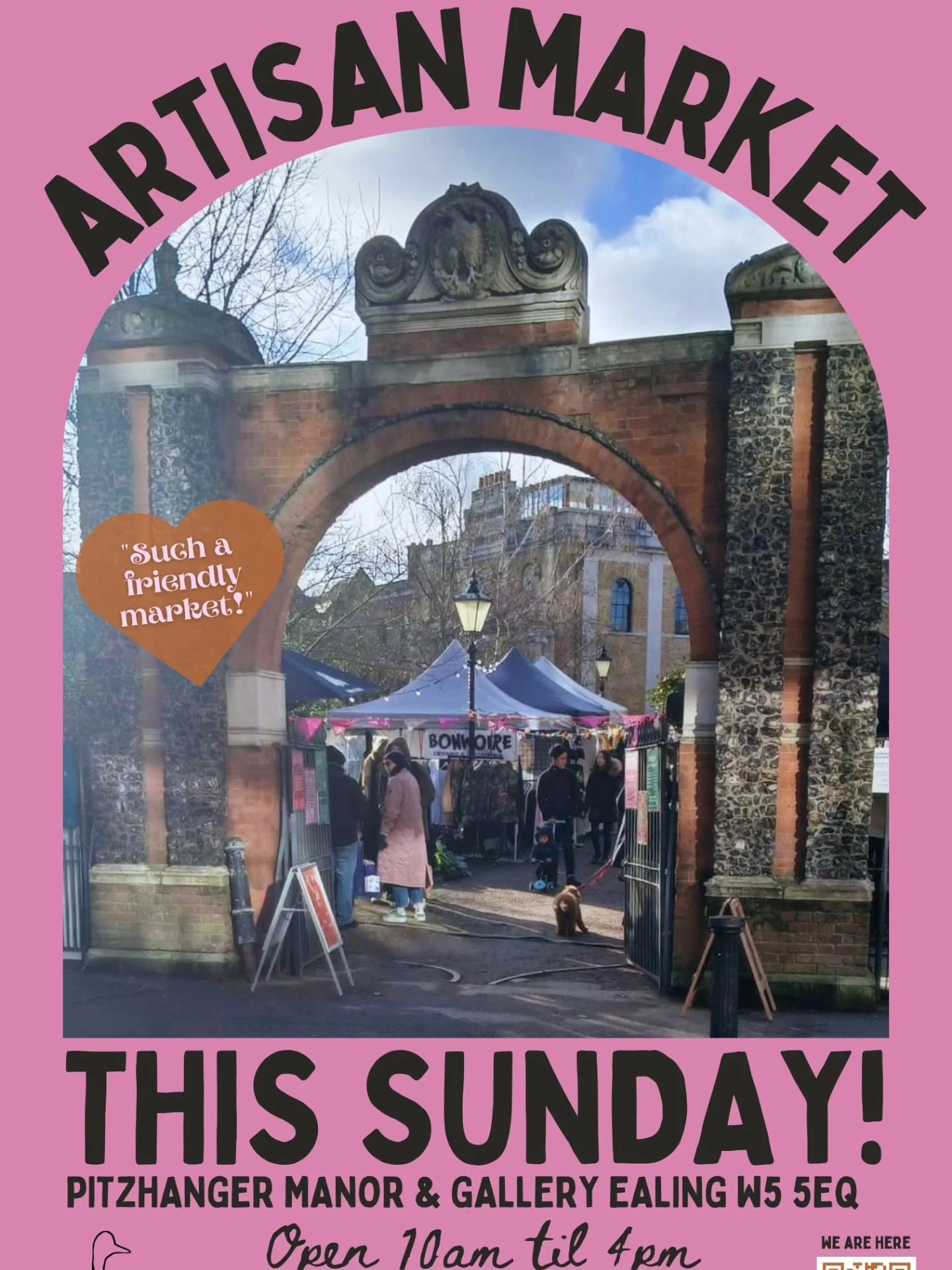 This Sunday join @duckpondmarket for Ealing Artisan Market at Pitzhanger Manor &amp; Gallery @pitzhanger open 10am - 4pm ✨️

There is a fantastic selection of small businesses bringing you delicious street food, artisan food and ethical, sustainable 