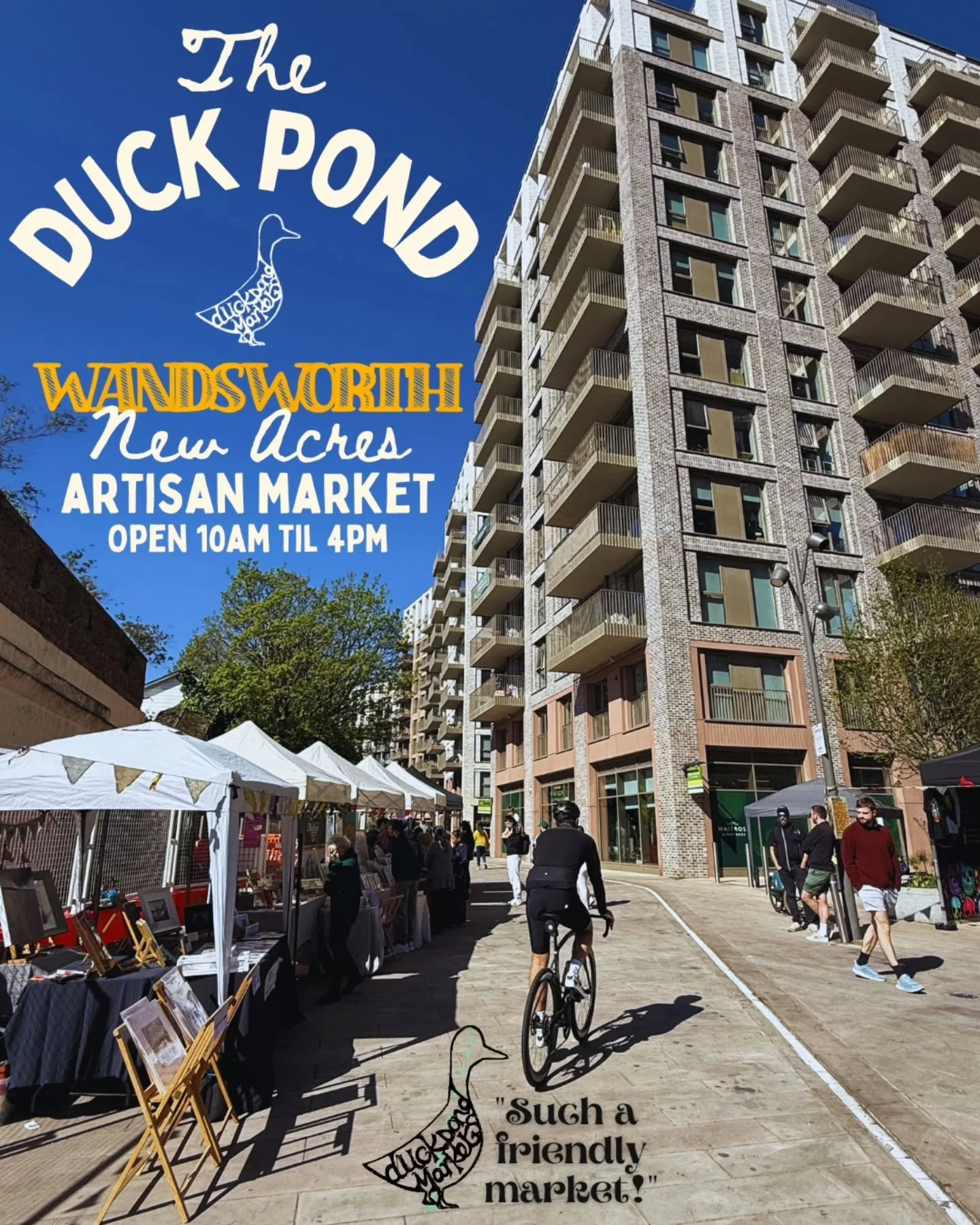 Join @duckpondmarket this Sunday and every Sunday at @newacreswandsworth for The Wandsworth New Acres Artisan Market open 10am - 4pm ✨️

Come and shop and support small, local businesses with us this Sunday!

📍New Acres Wandsworth SW18 1EJ 
Free ent