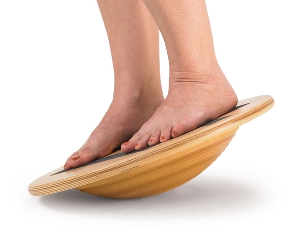The wobble board is a great tool to develop flexibility, balance, and coordination.